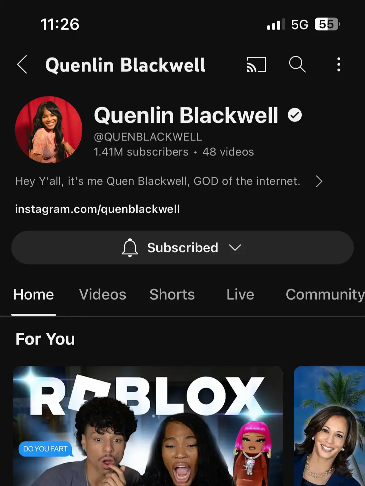 Quenlin Blackwell - Lemon8 Search