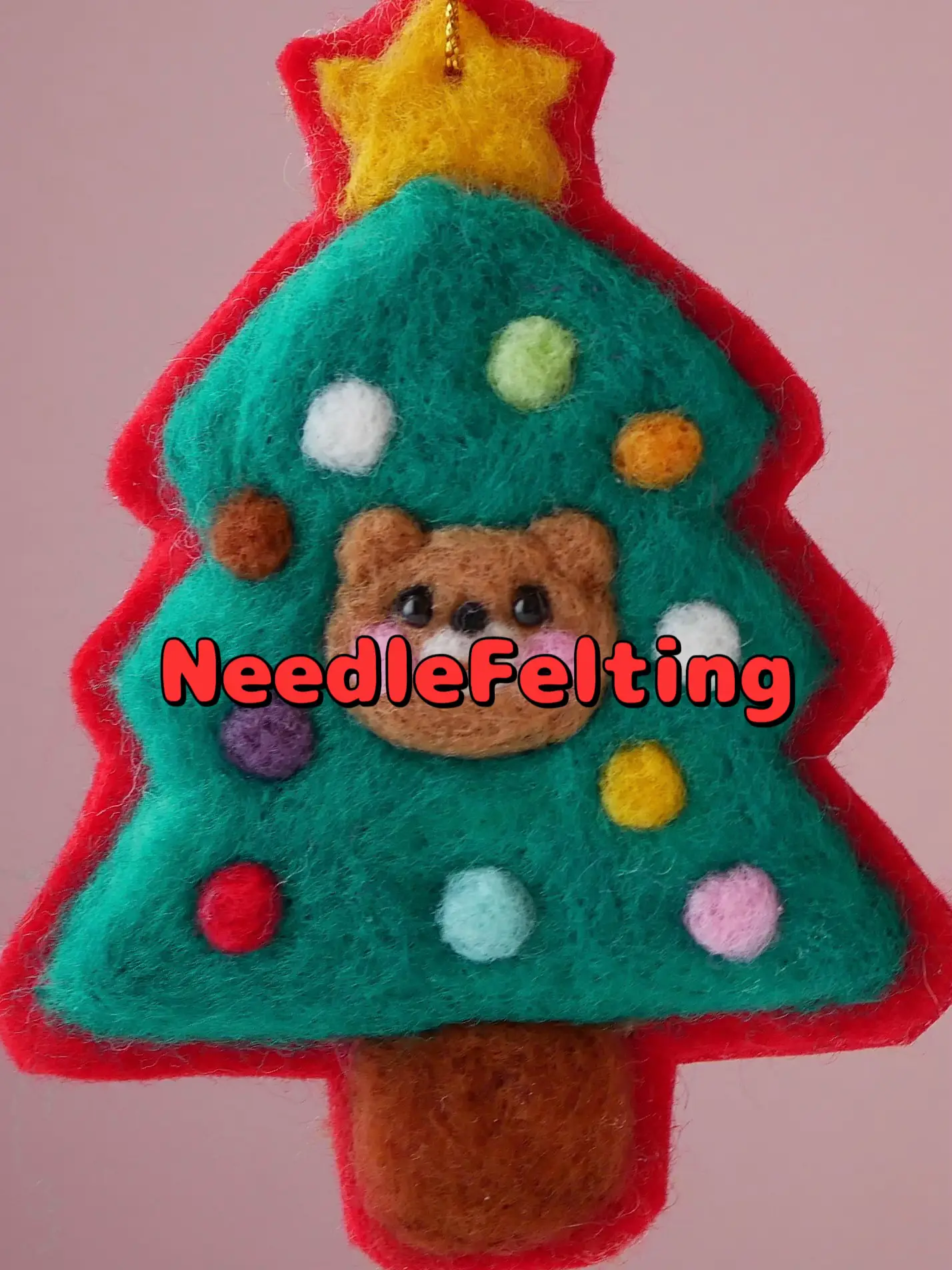 NeedleFelting クリスマスツリー🎄.*