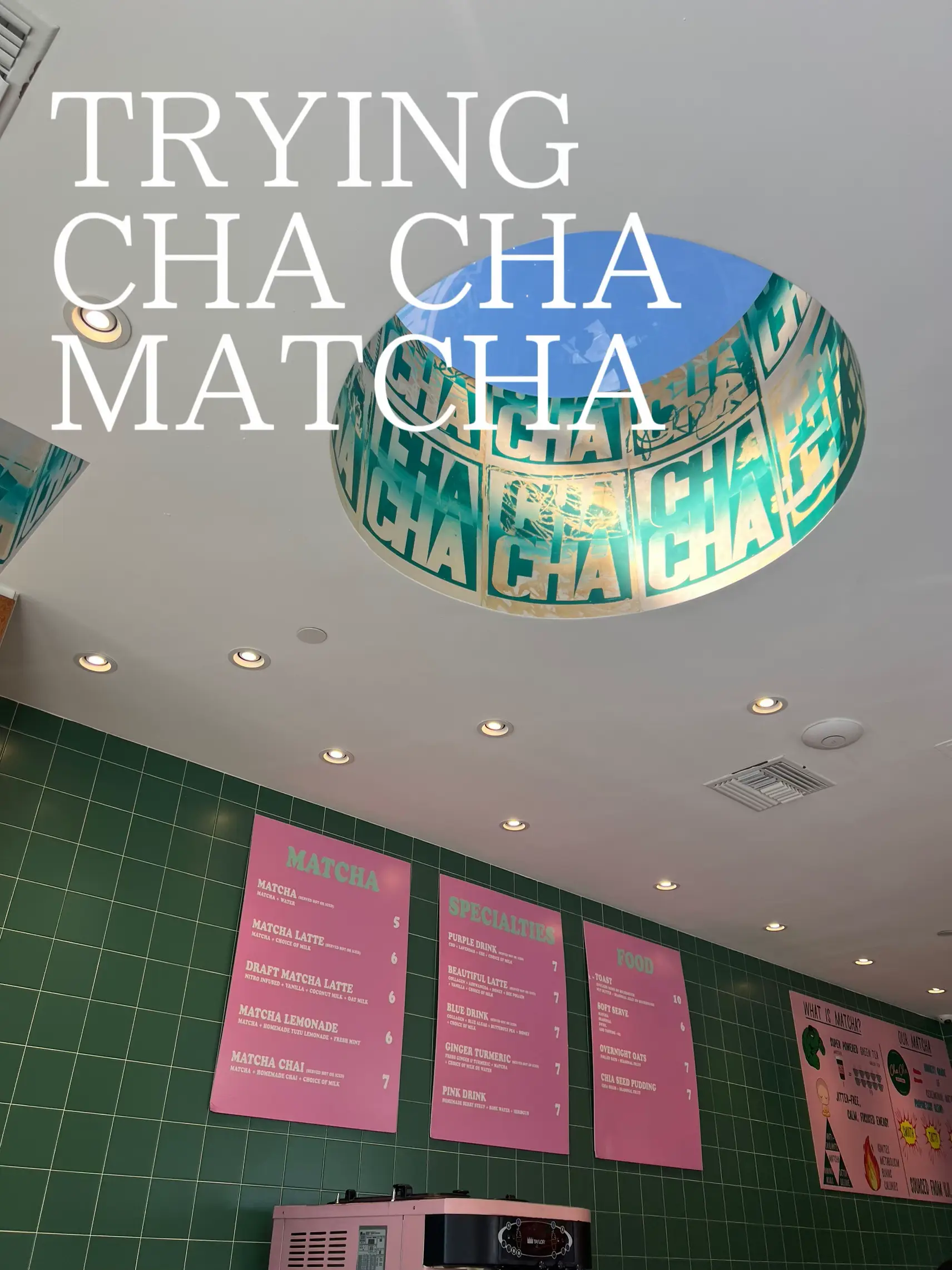 Come With Me to Try Cha Cha Matcha Gallery posted by lydberry