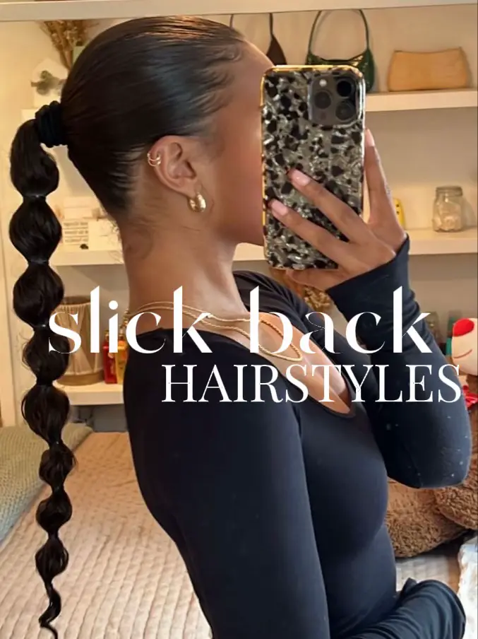 20 Slicked-Back Hairstyles That Look Effortlessly Sleek  Long slicked back  hair, Slick hairstyles, Sleek back hair