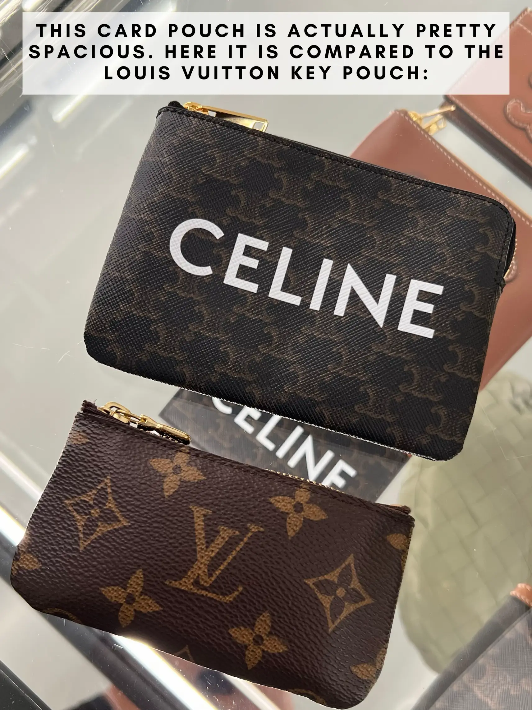Celine Coin & Card Pouch With Hook