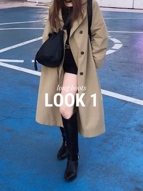 Long hot sale boots look