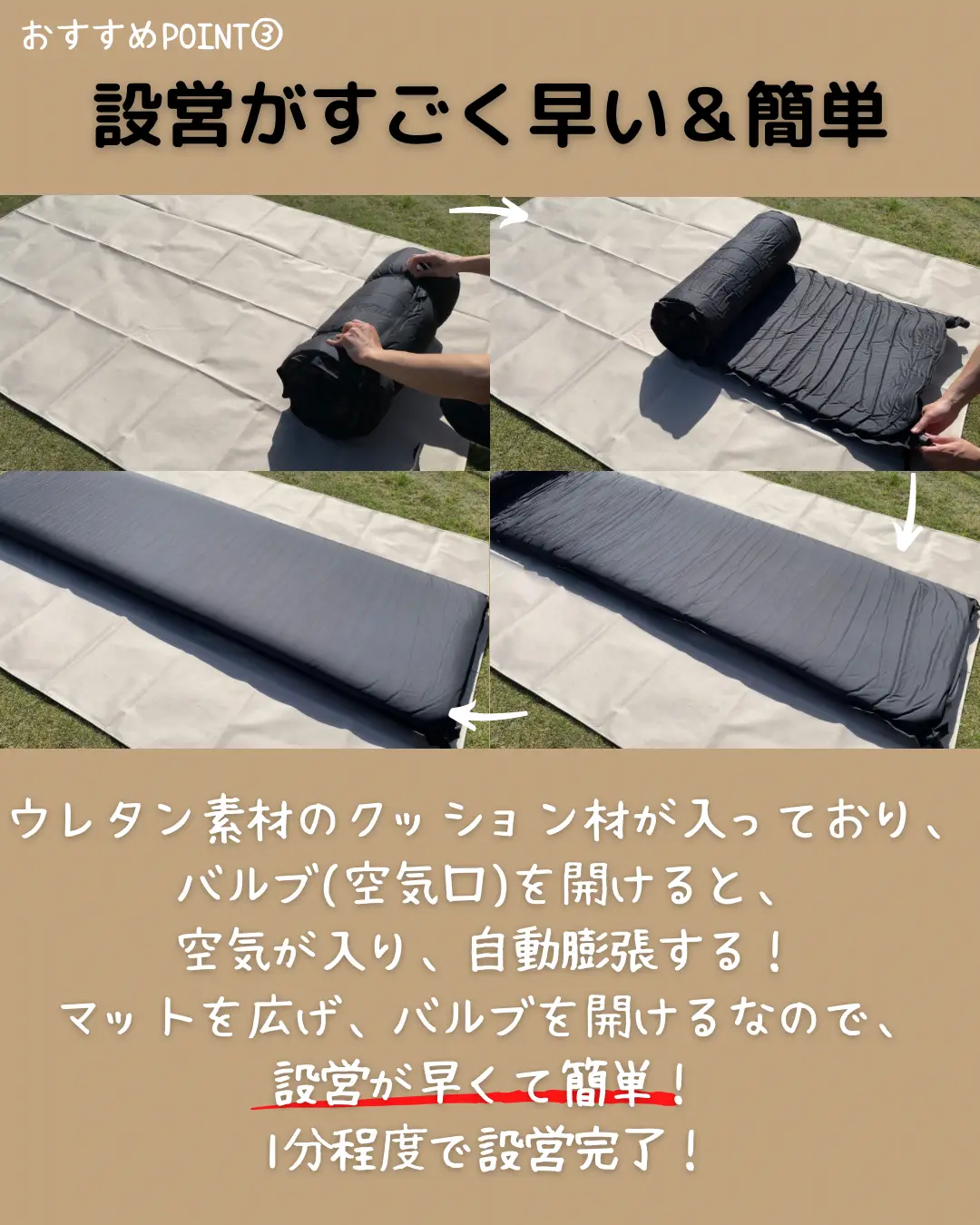 新品ワークマン 10cmインフレーターマット - アウトドア寝具