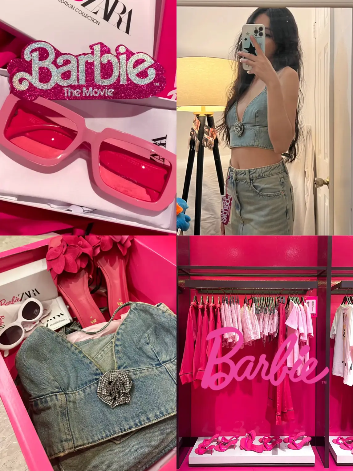 ZARA BARBIE バラ バービー コラボ ショートパンツ XL XXL 大きな割引