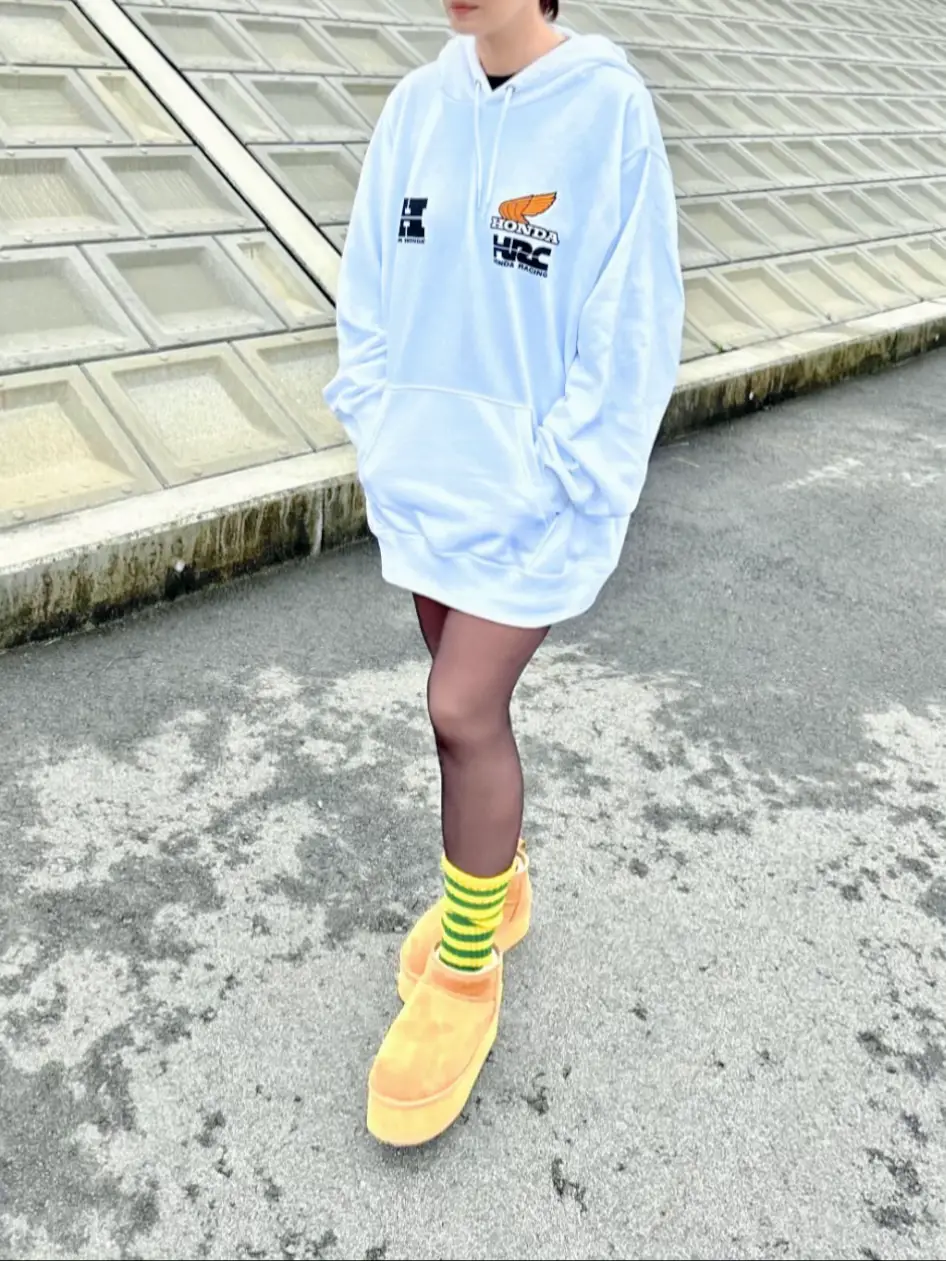 美品 AcneStudios スウェットパーカースリットロングワンピース へんてこ 