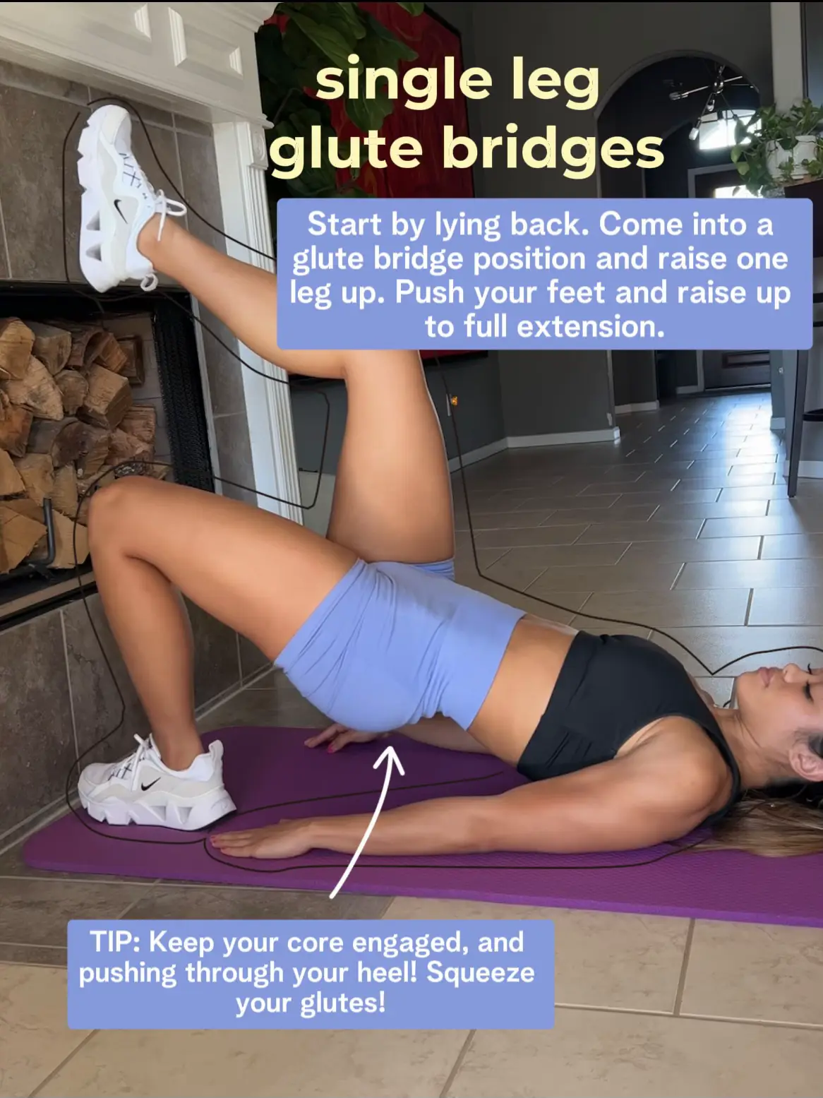 How to Do a Single-Leg Glute Bridge - Sculpt Bum & Core