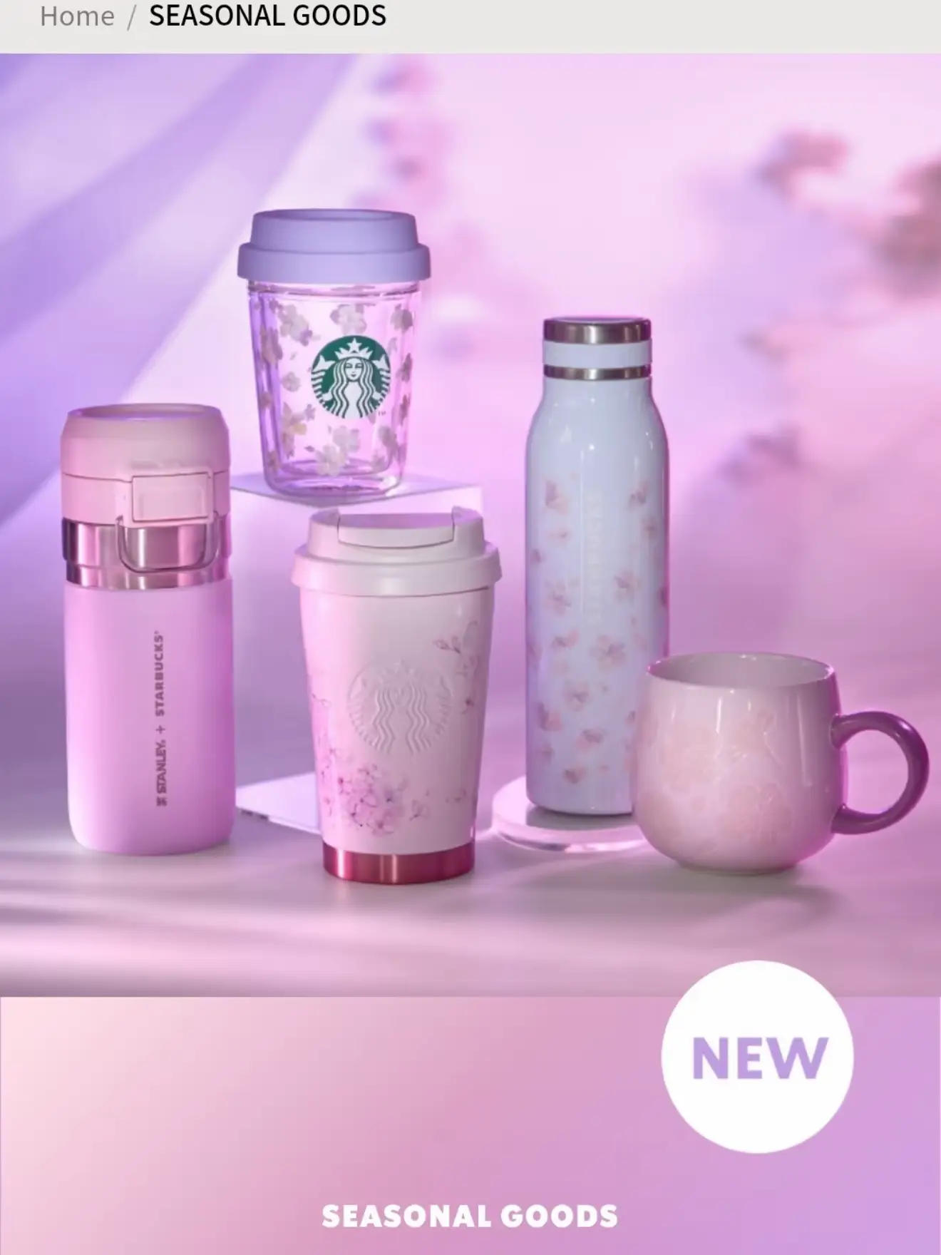 Starbucks Coffee - 海外 スターバックス 25’桜 小容量スタンレー ステンレス タンブラー＆バッグ Starbucks Coffee - 海外 スターバックス 25'桜 小容量