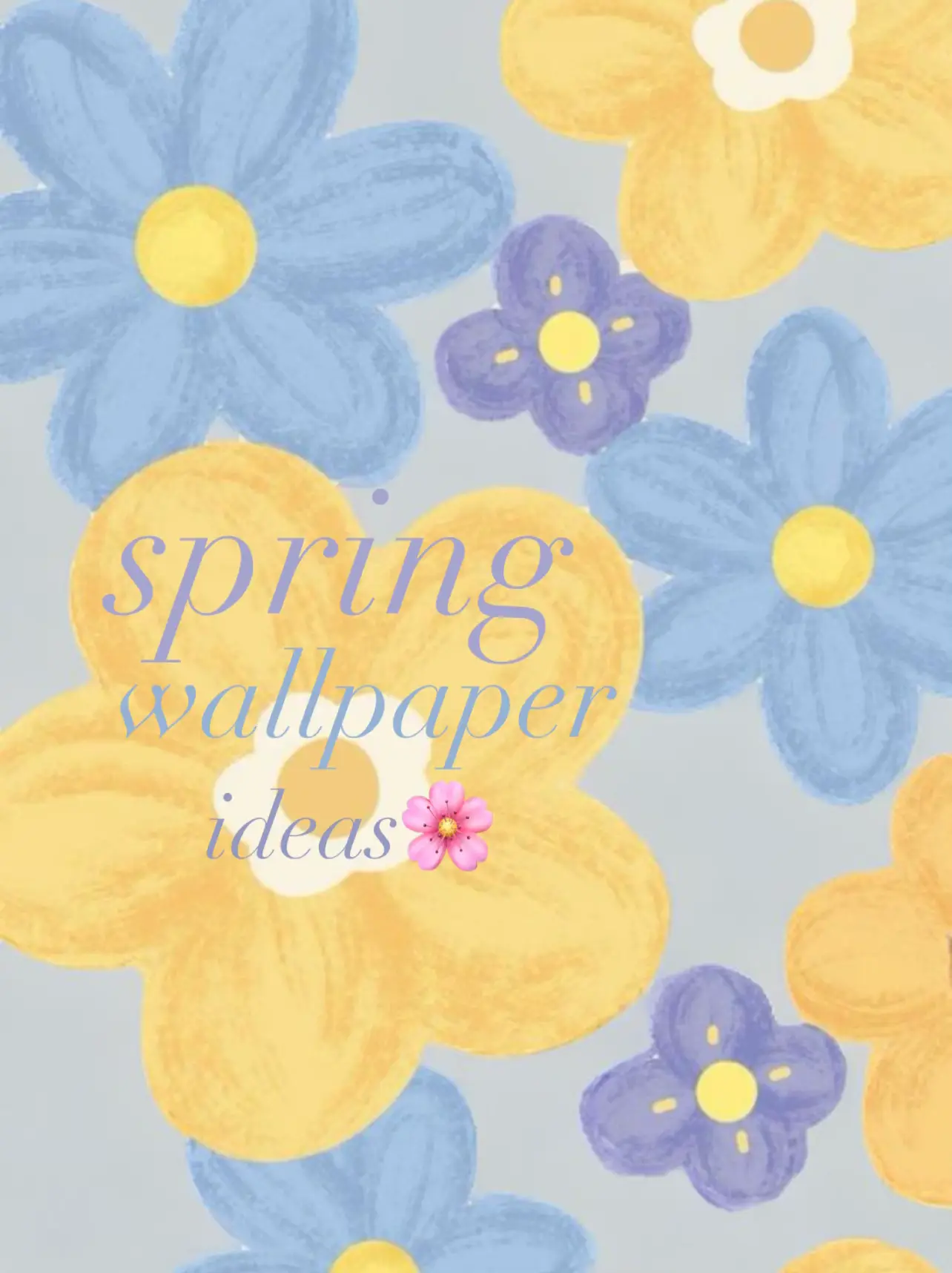  A flowery pattern with a quote about spring.