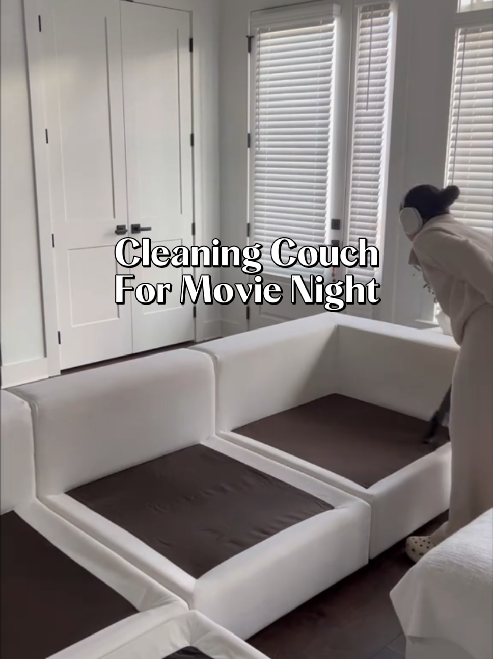 Cleaning Couch For Movie Night 🛋️ 📺 Video published by Home Journal