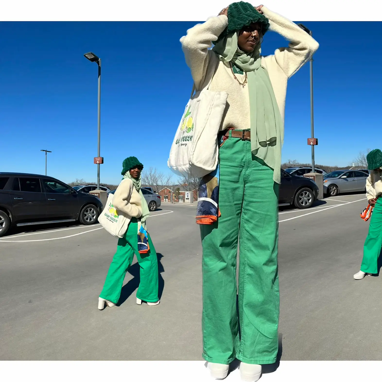 Bright green outfit 💚, Gallery posted by Nura
