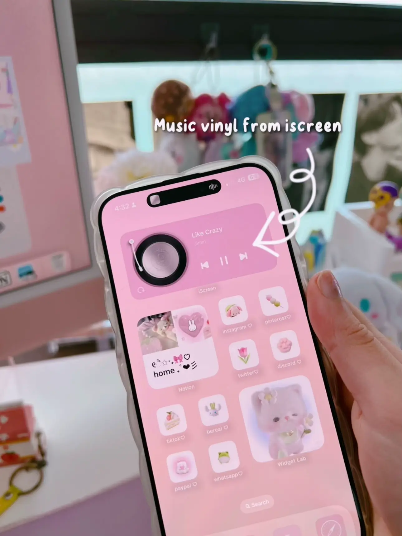 plain pastel pink - widgetopia homescreen widgets for iPhone