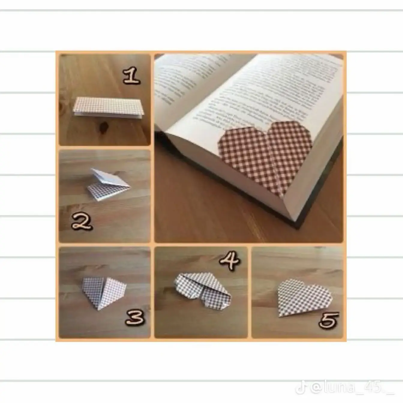Origami 6-fold heart. Create a beautiful paper heart with just six folds!!!  #origami #heart #tutorial #diy #love