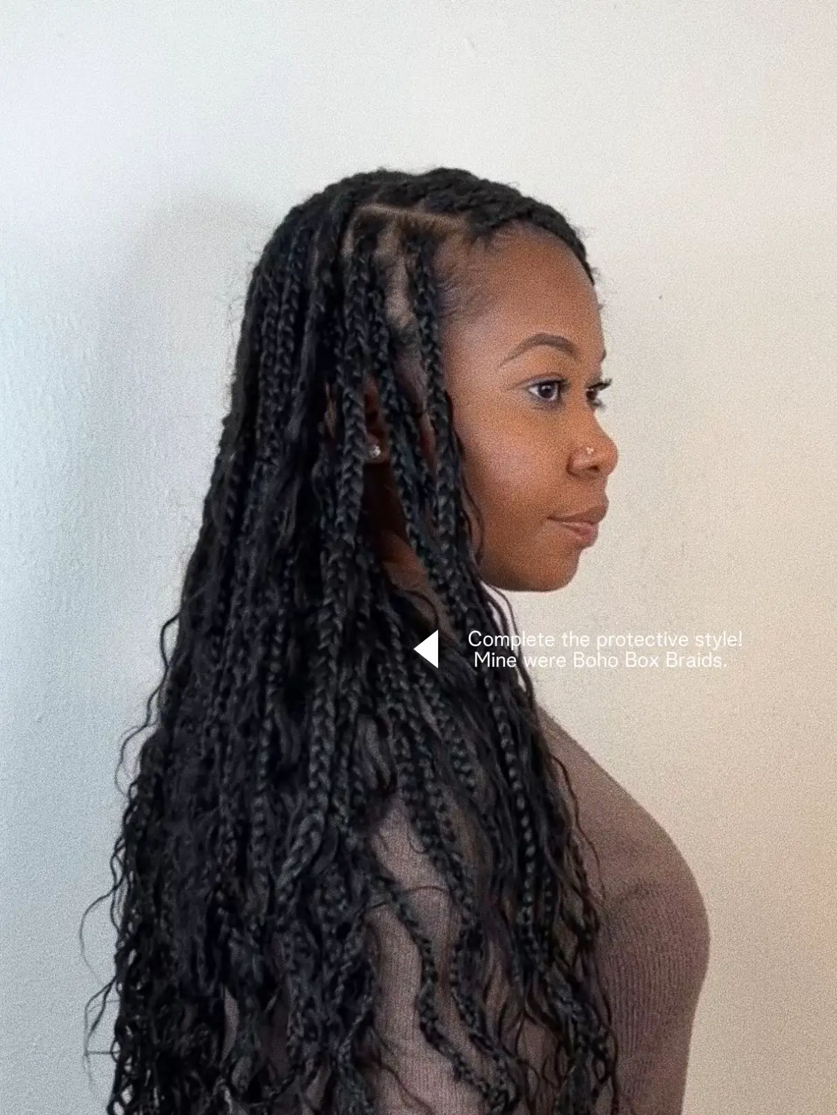 Slick Two Braids & Tuck Protective Style