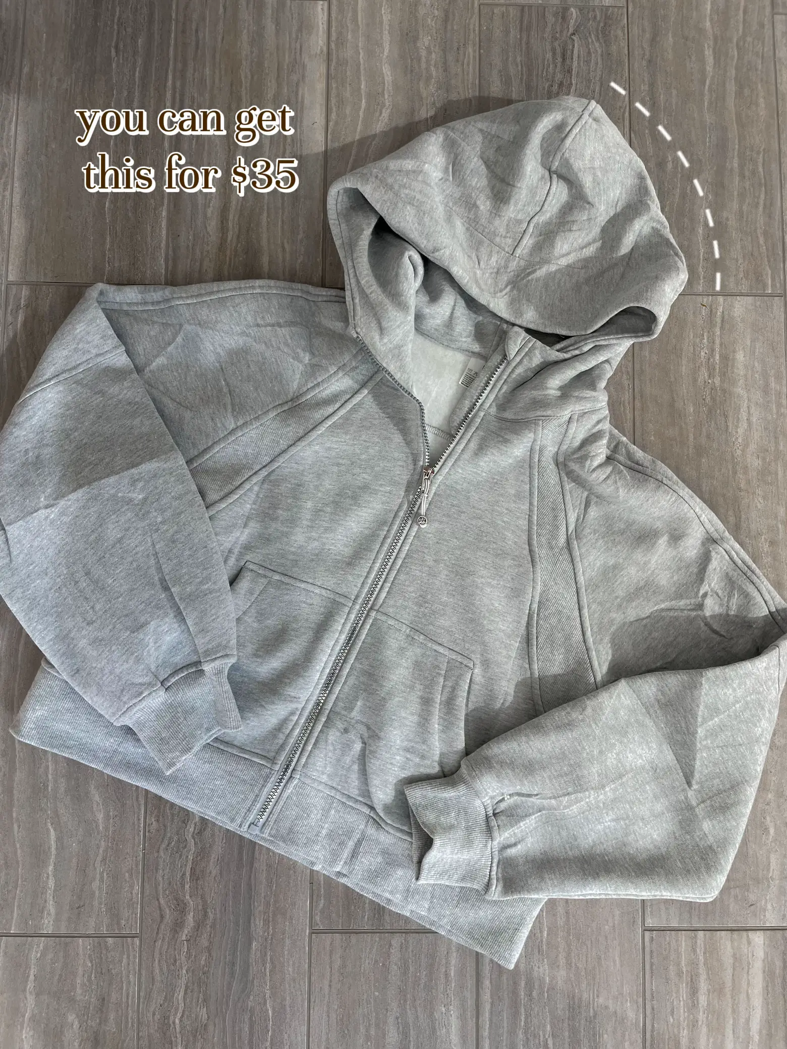 Officially my new favorite Lululemon Full Zip Scuba hoodie dupe on