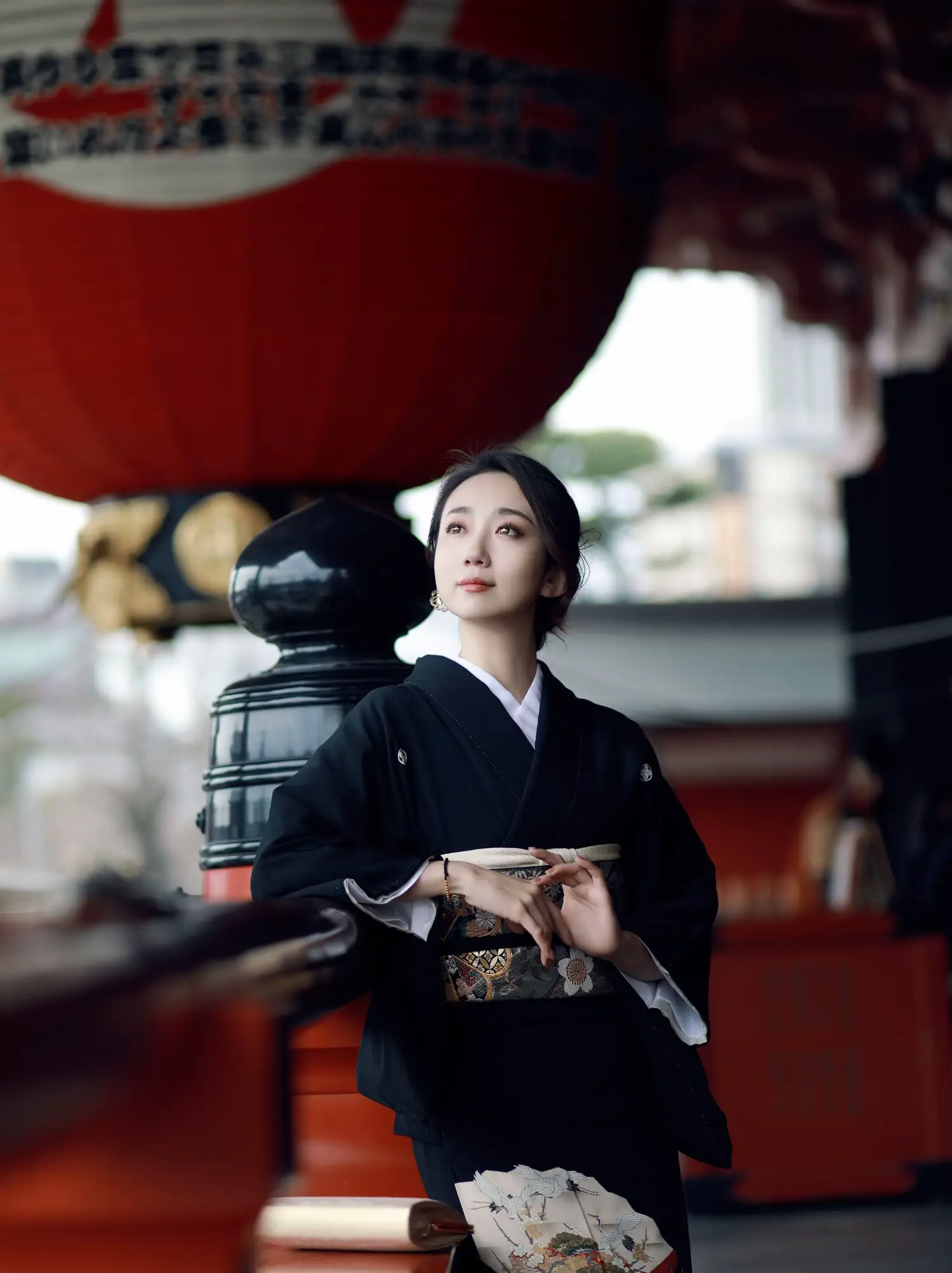 七五三 七歳 女児 着物と長襦袢の2点セット くすみパープル 憎め 陽気な
