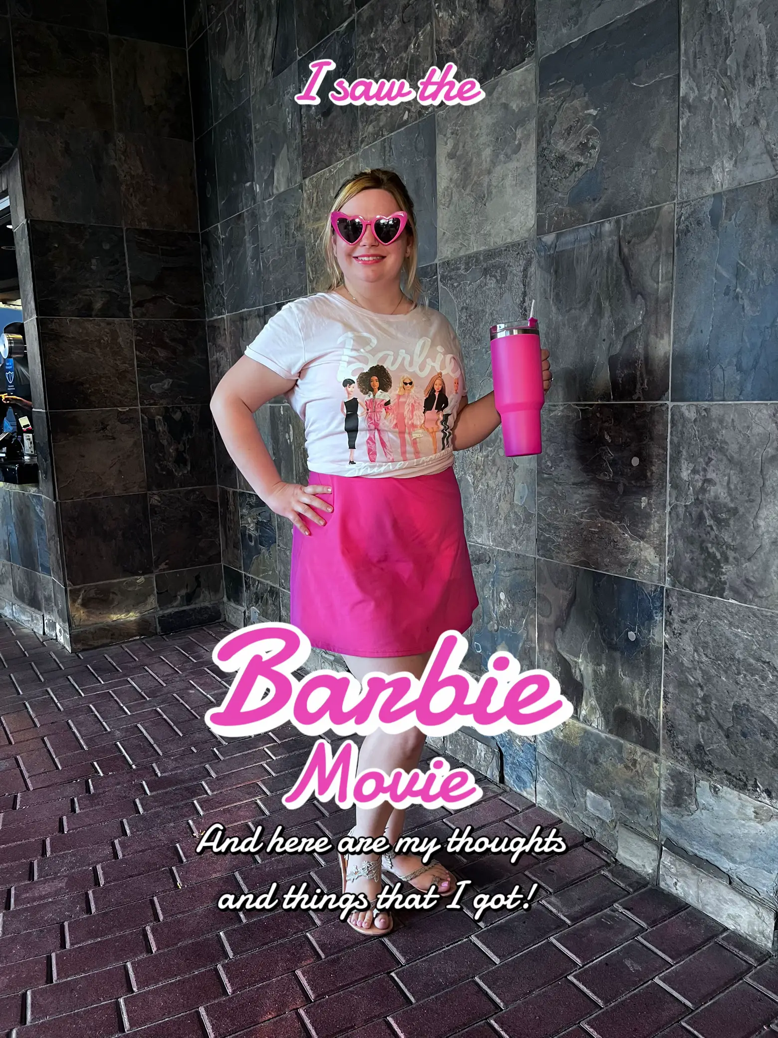 Barbie The Movie Logo Pink Mug