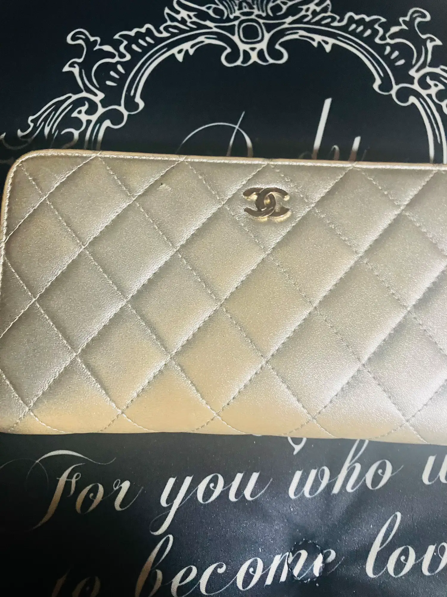CHANEL ZIP AROUND WALLET LAMBSKIN LEATHER REVIEW #Chanel #Wallet