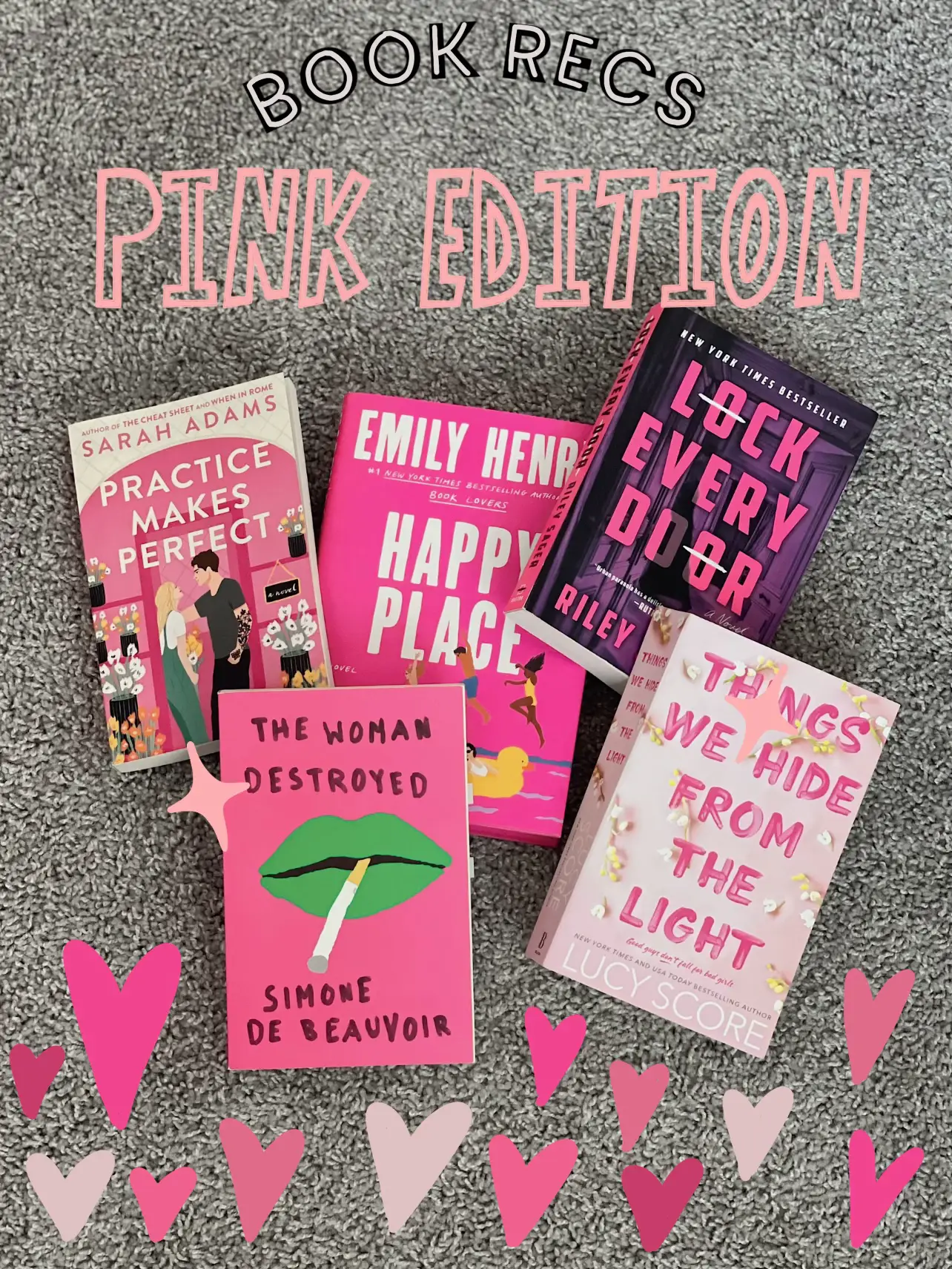 Pink & Red Book Stack – Life According to Jamie