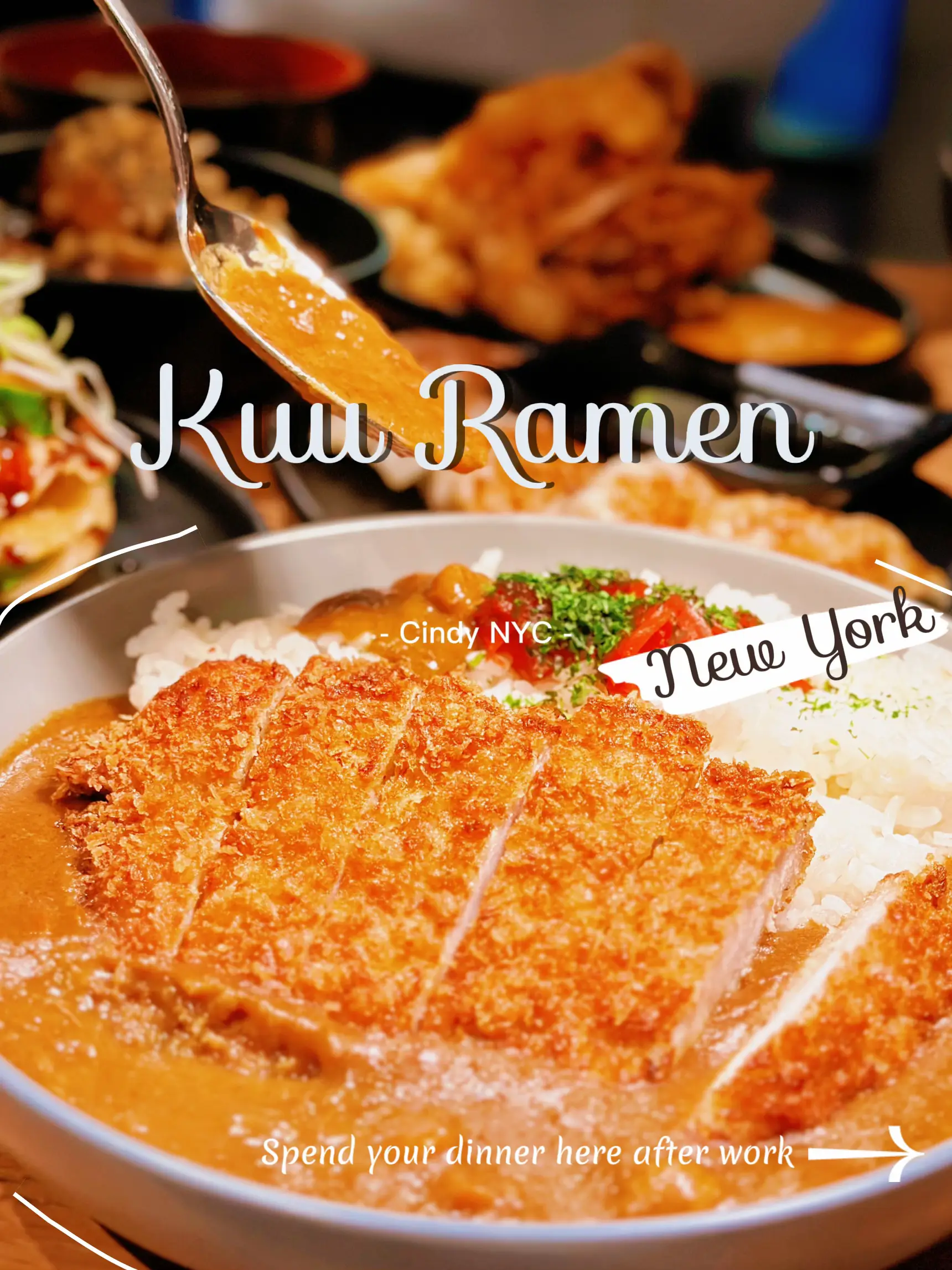 NYC｜You must try 🇯🇵Curry Rice in Kuu Ramen | Cindy NYCが投稿したフォトブック | Lemon8