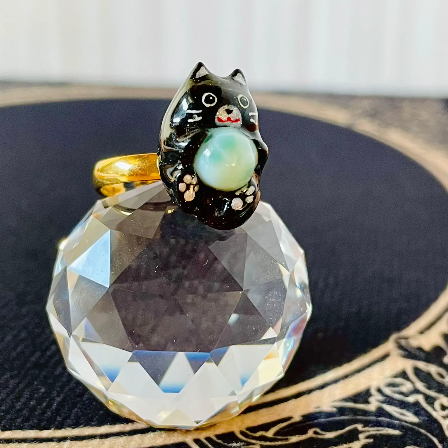 ラリマーの黒猫リング💍 | Gallery posted by koto(クラール イリゼ