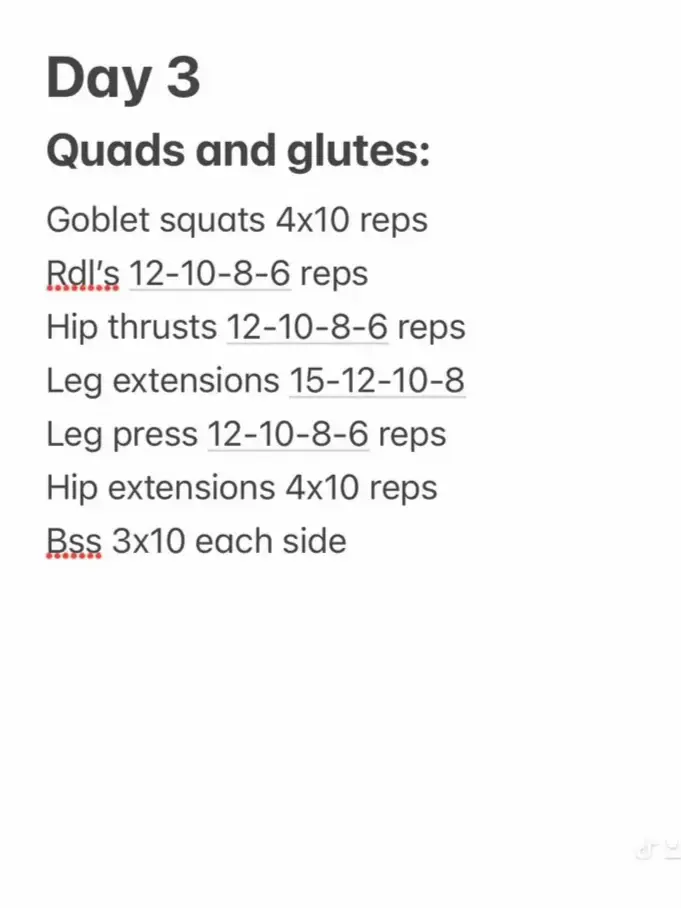 Quad & Glute Workout Routine Details, Gallery posted by Leeney