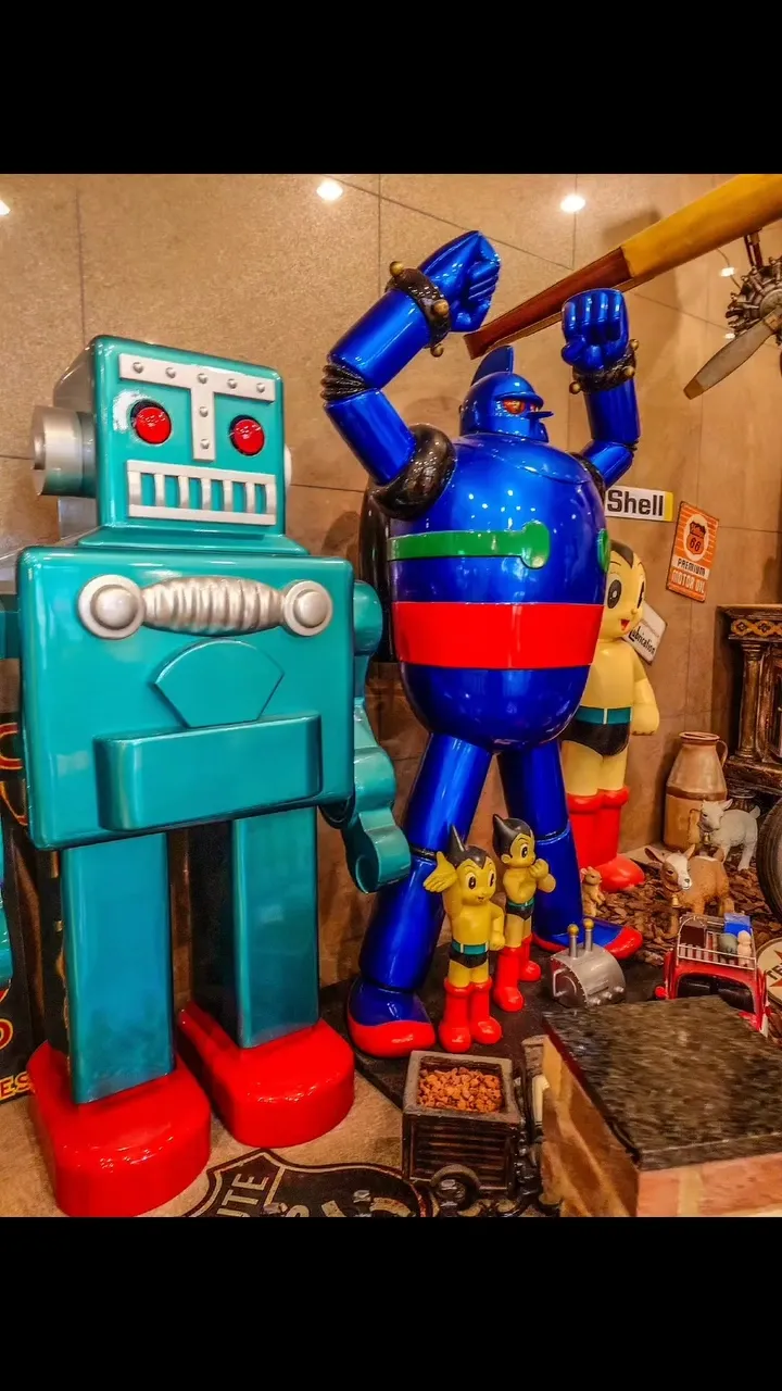 ゼンマイ ミニロボット YOKOTA ブリキ 昭和レトロ [#2