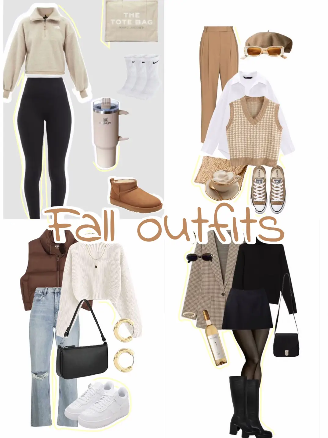 Fall Outfit Pinspiration: Checked Shirt, Cargo Vest, Colored Leggings - The  Budget Babe