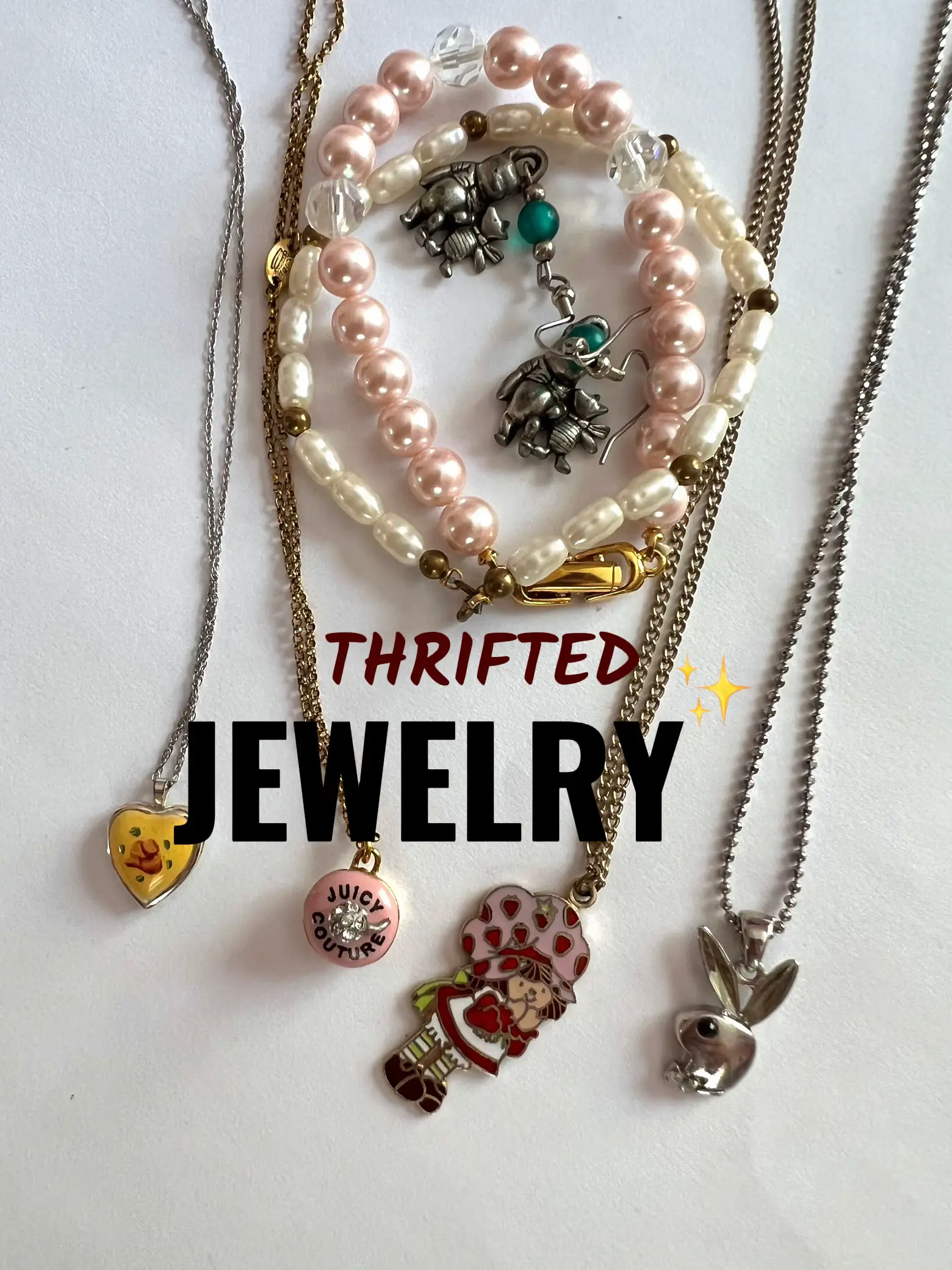 5/10pcs Mixed Y2k Kawaii Mystery Jewelry Lot, 90s Jewelry Grab