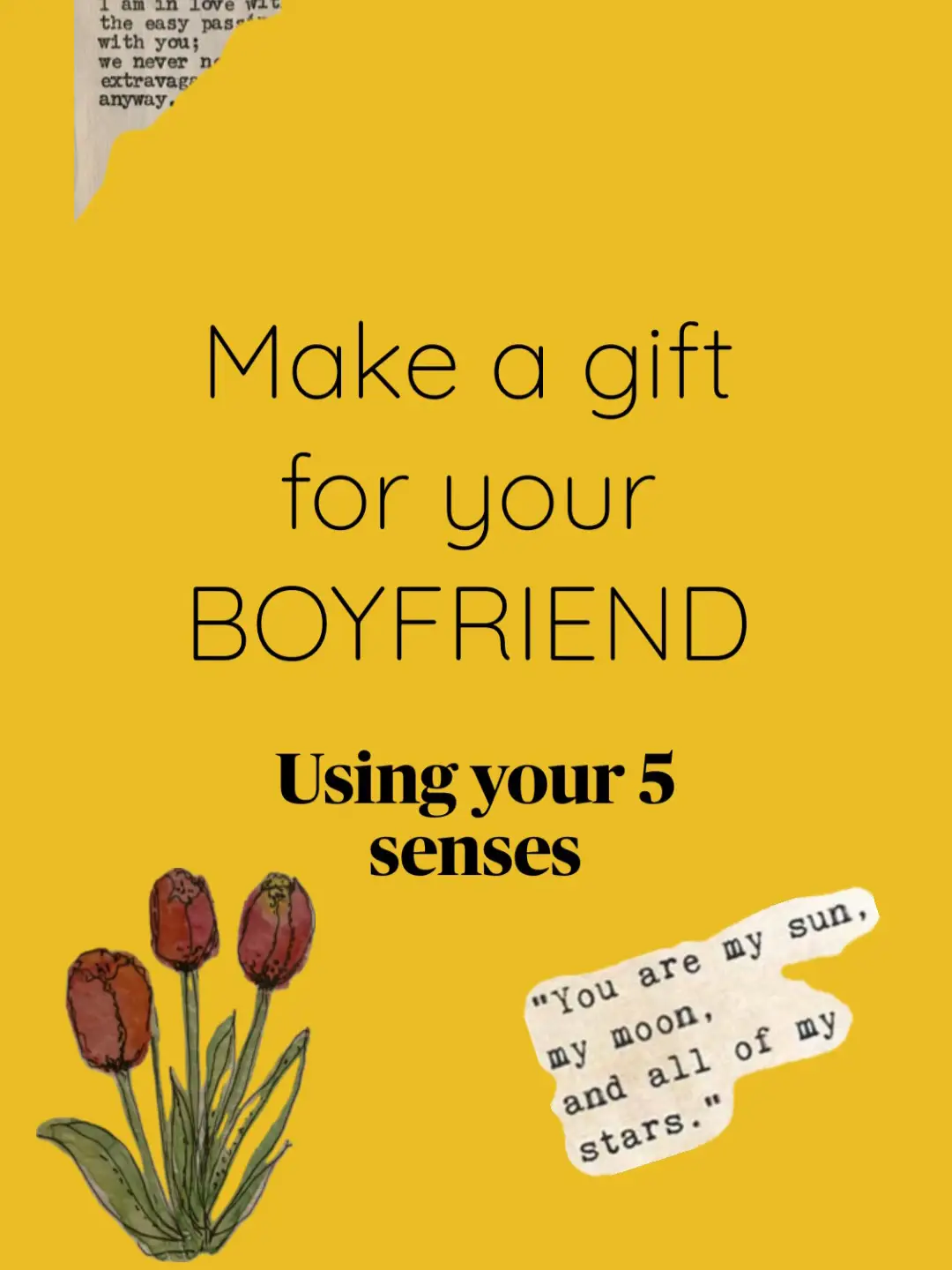 5 senses gift 🎁  Gifts for fiance, Birthday gifts for boyfriend