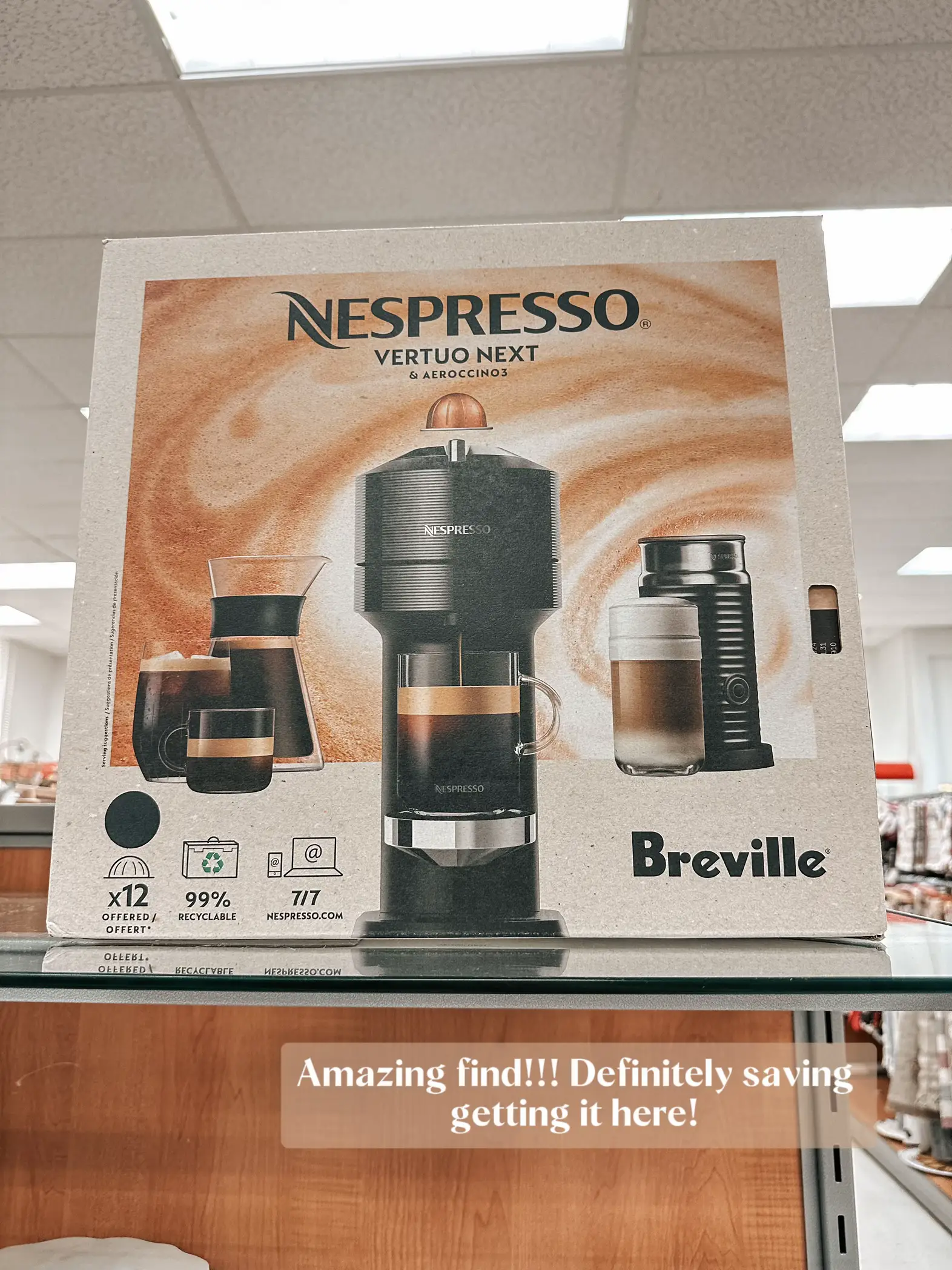 Breville Vertuo Next Premium Espresso Maker & Aeroccino 3, Classic Bla –  ECS Coffee