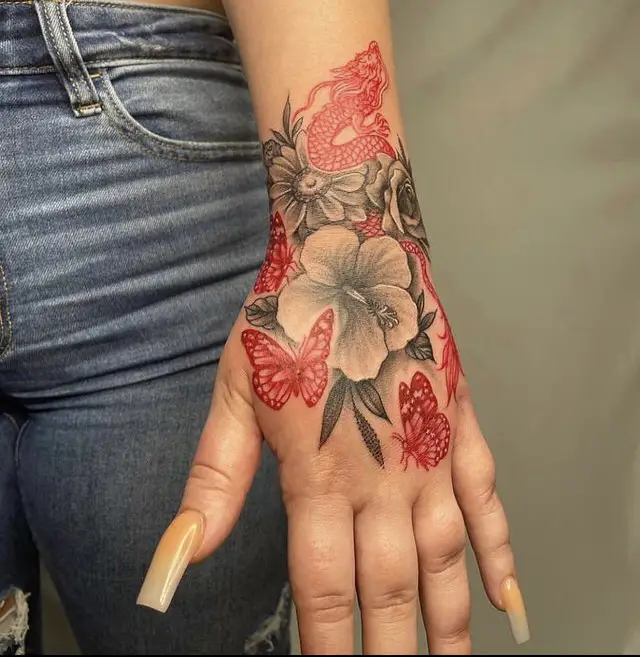 20 Top Colorful Flower Tattoo Ideas