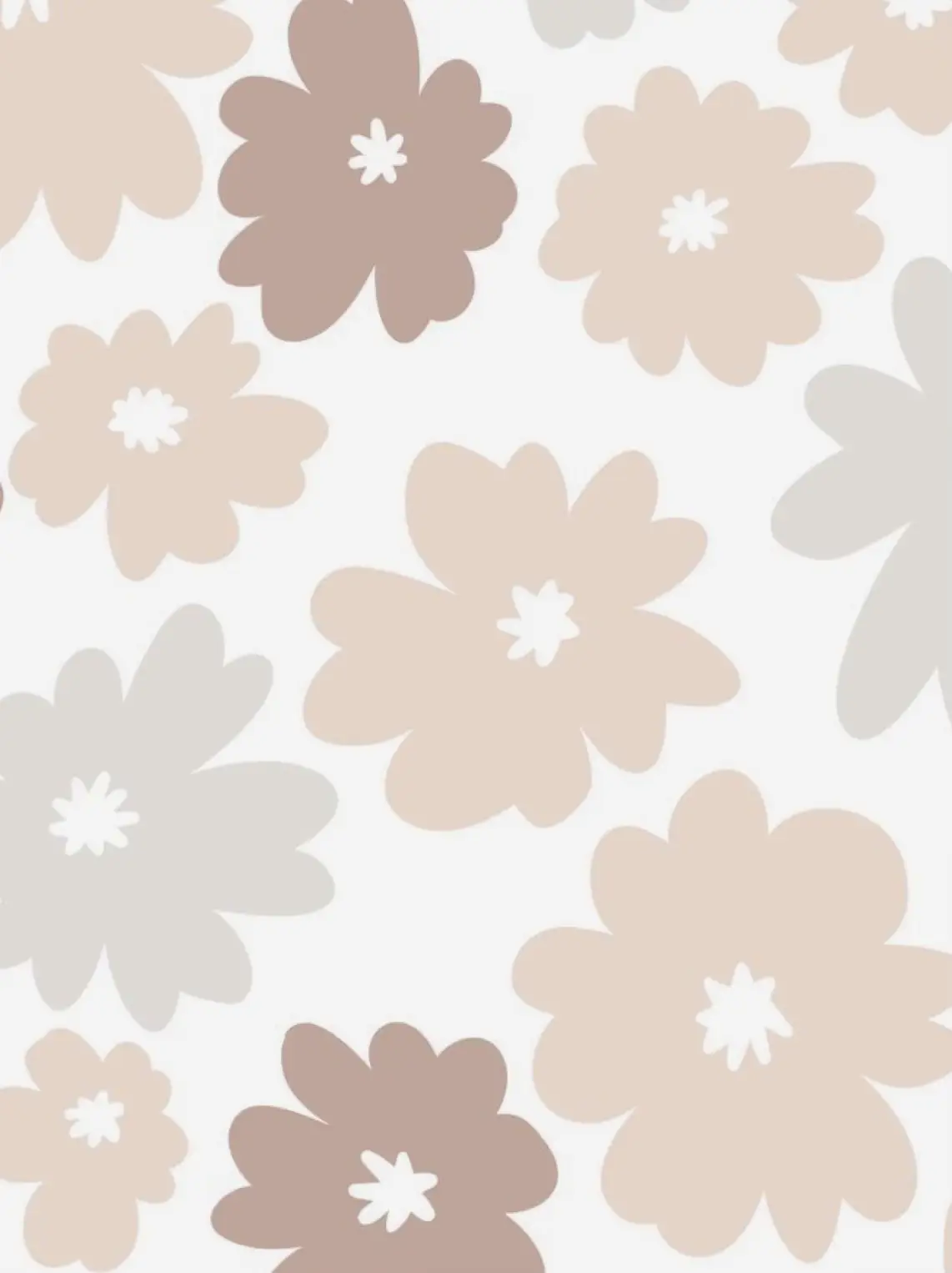  A flower pattern with a white background.