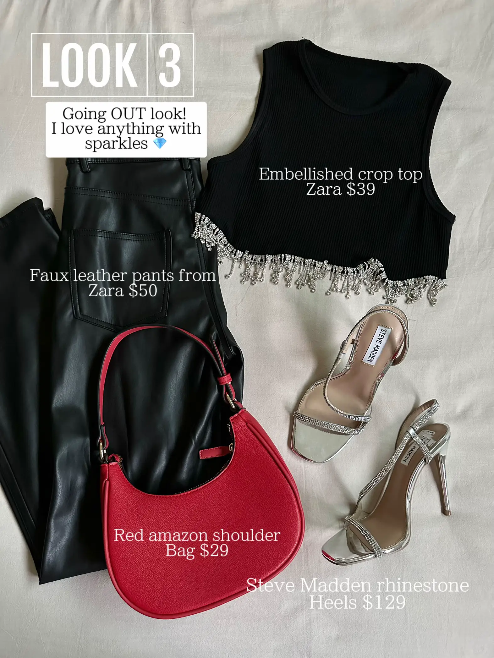 Black Leather Clutch with Red Dress Pants Outfits (3 ideas
