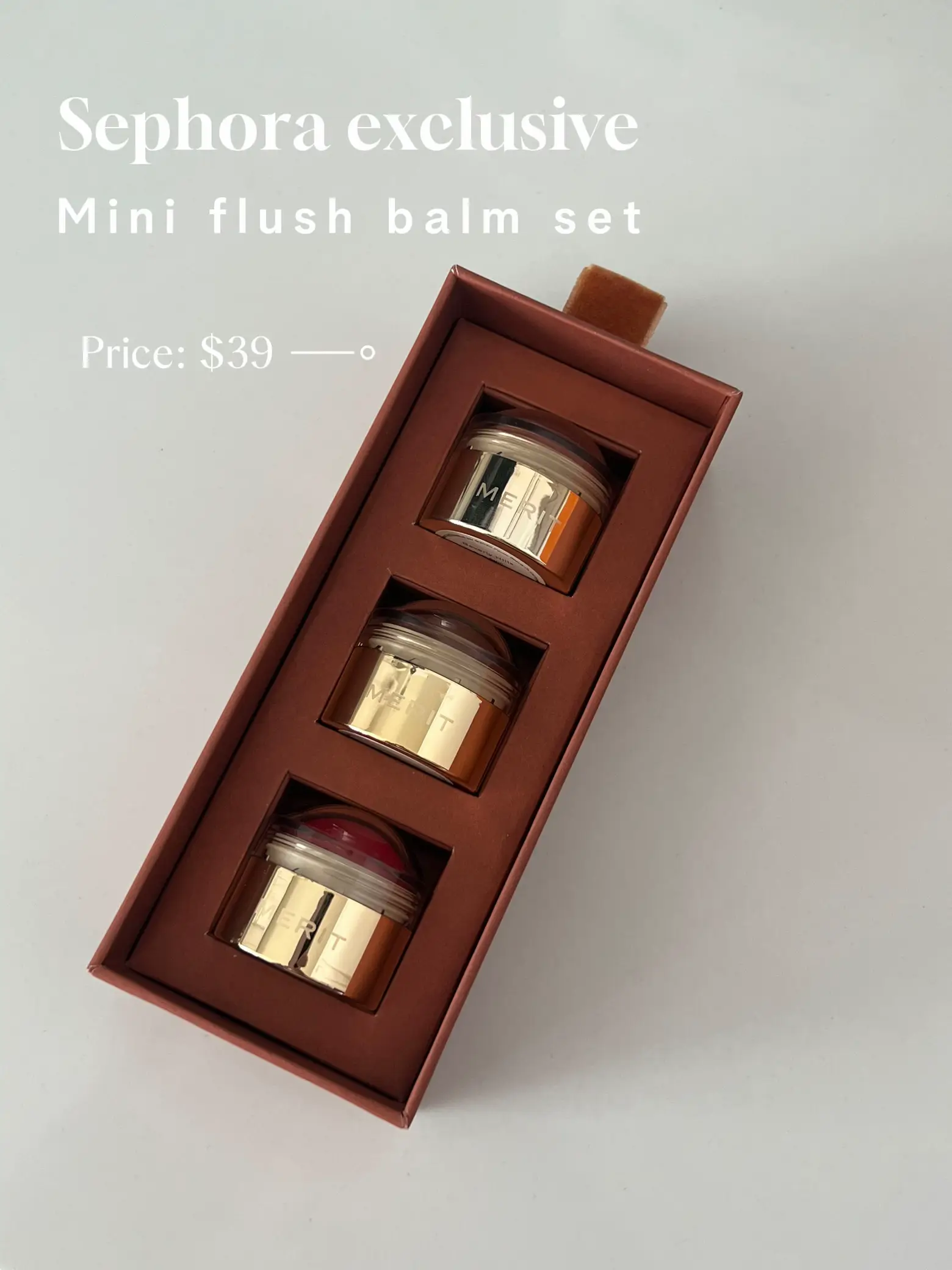 Merit Beauty Flush Balm Trio Gallery posted by Elisa Marie Lemon8