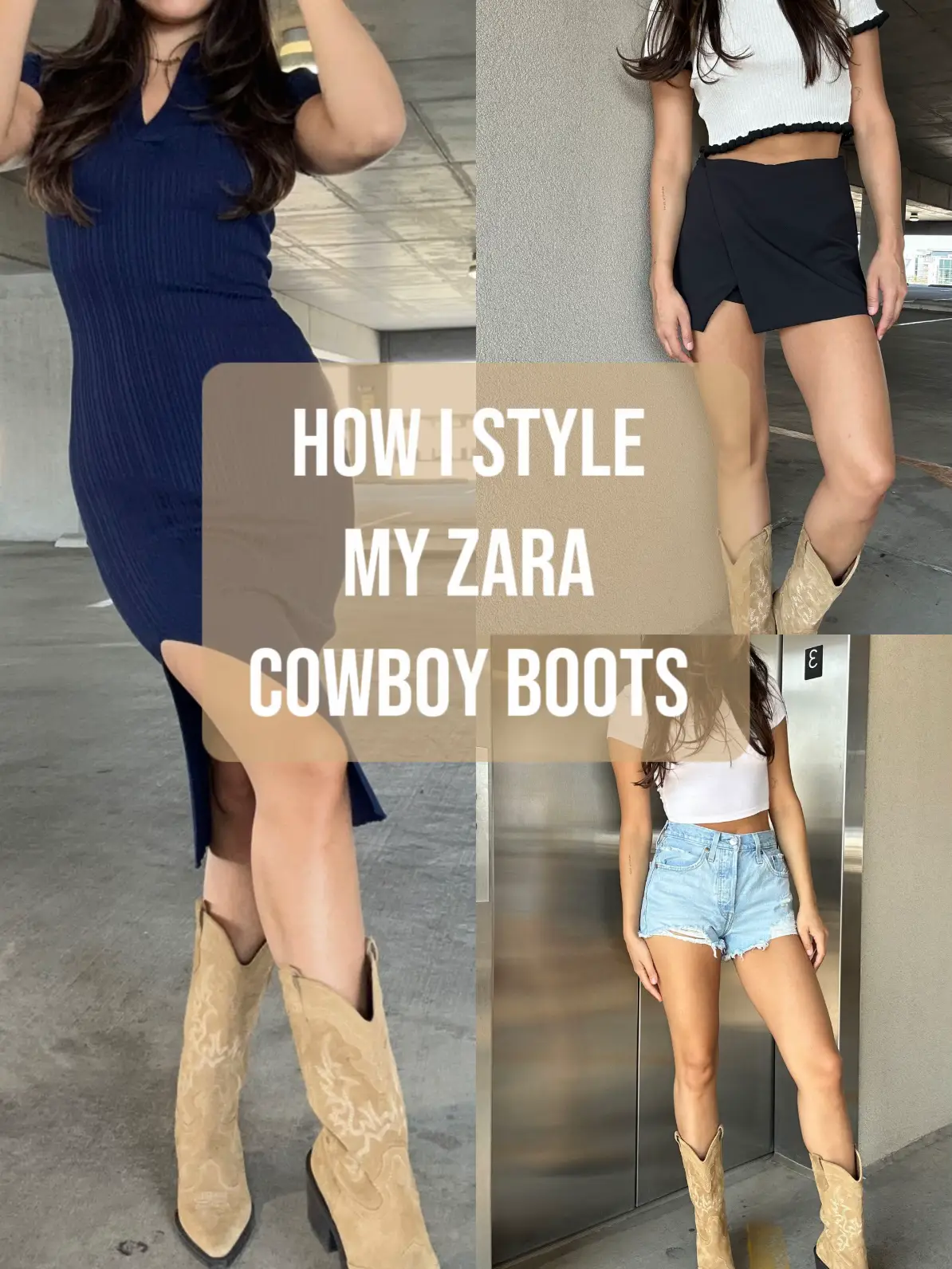 HOW I STYLE MY ZARA COWBOY BOOTS, Gallery posted by abby