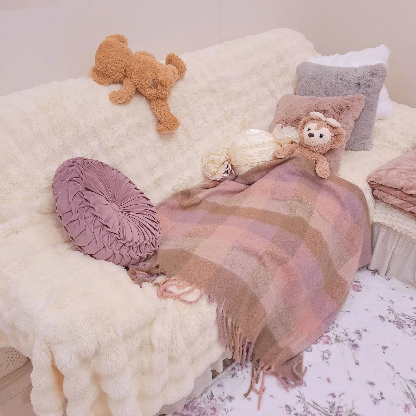 Francfranc 布団カバー ヴェルツ 枕カバー フリル