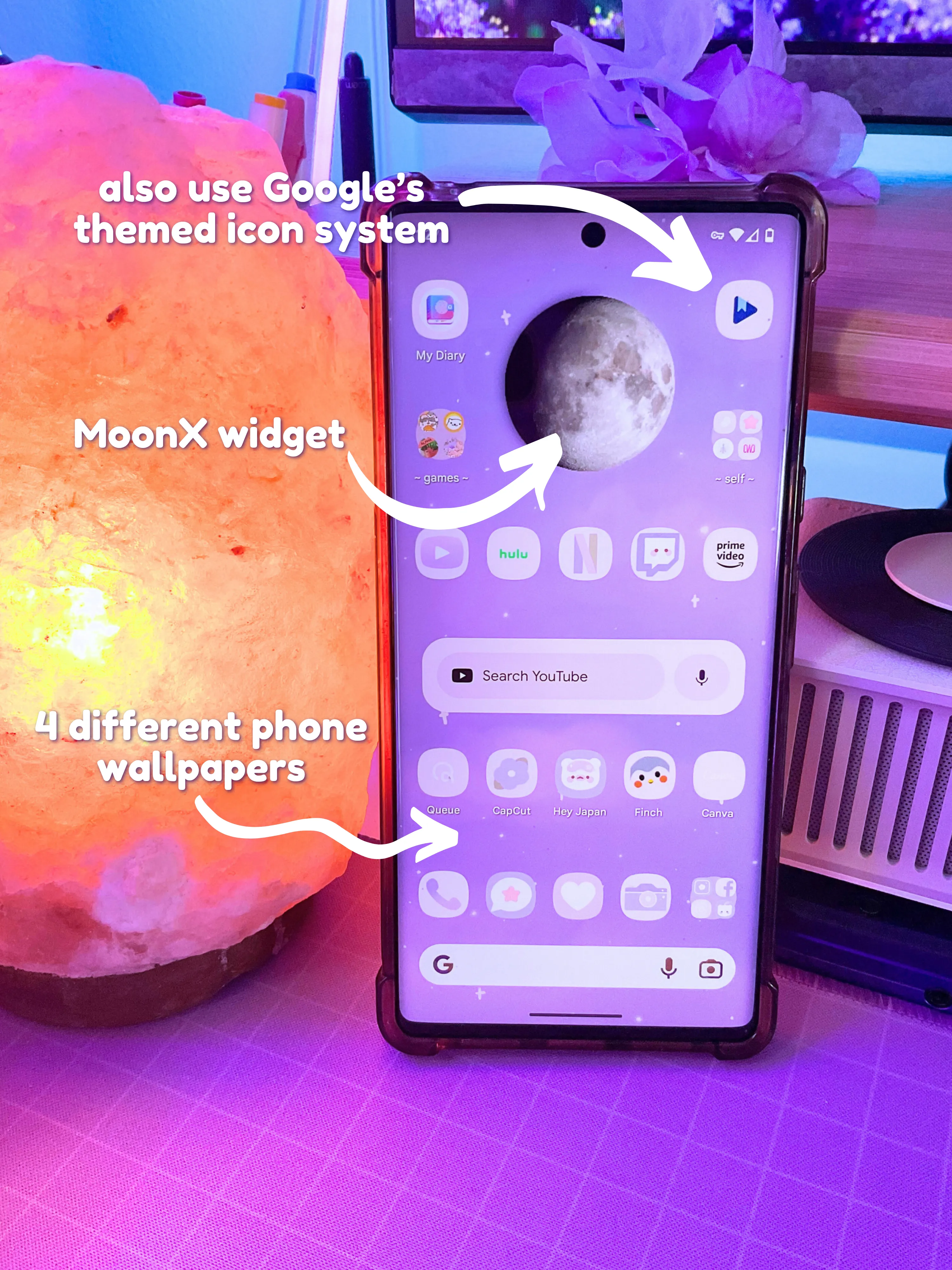 Neon purple - widgetopia homescreen widgets for iPhone / iPad / Android
