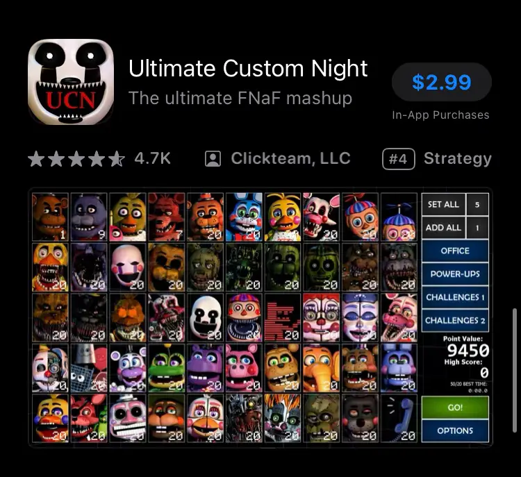 Trying to get fnaf 2 and ultimate custom night, Gallery posted by 𓆉Ava  dowden𓆉