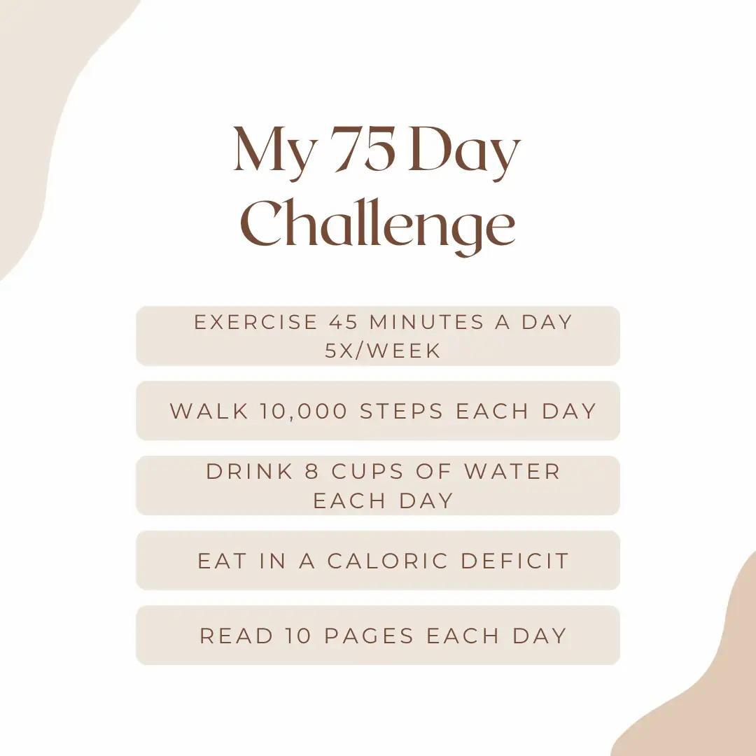 75 day exercise online challenge