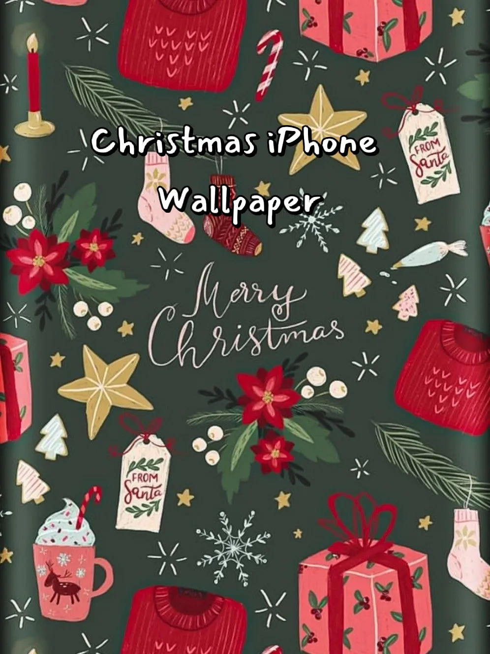 21 Merry Preppy Christmas iPhone Wallpapers