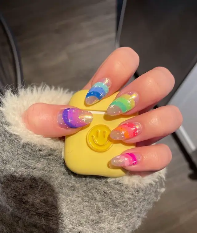 50 Cute Summer Toe Nails for 2022 : Rainbow & Smiley Face Toe Nails 1 - Fab  Mood