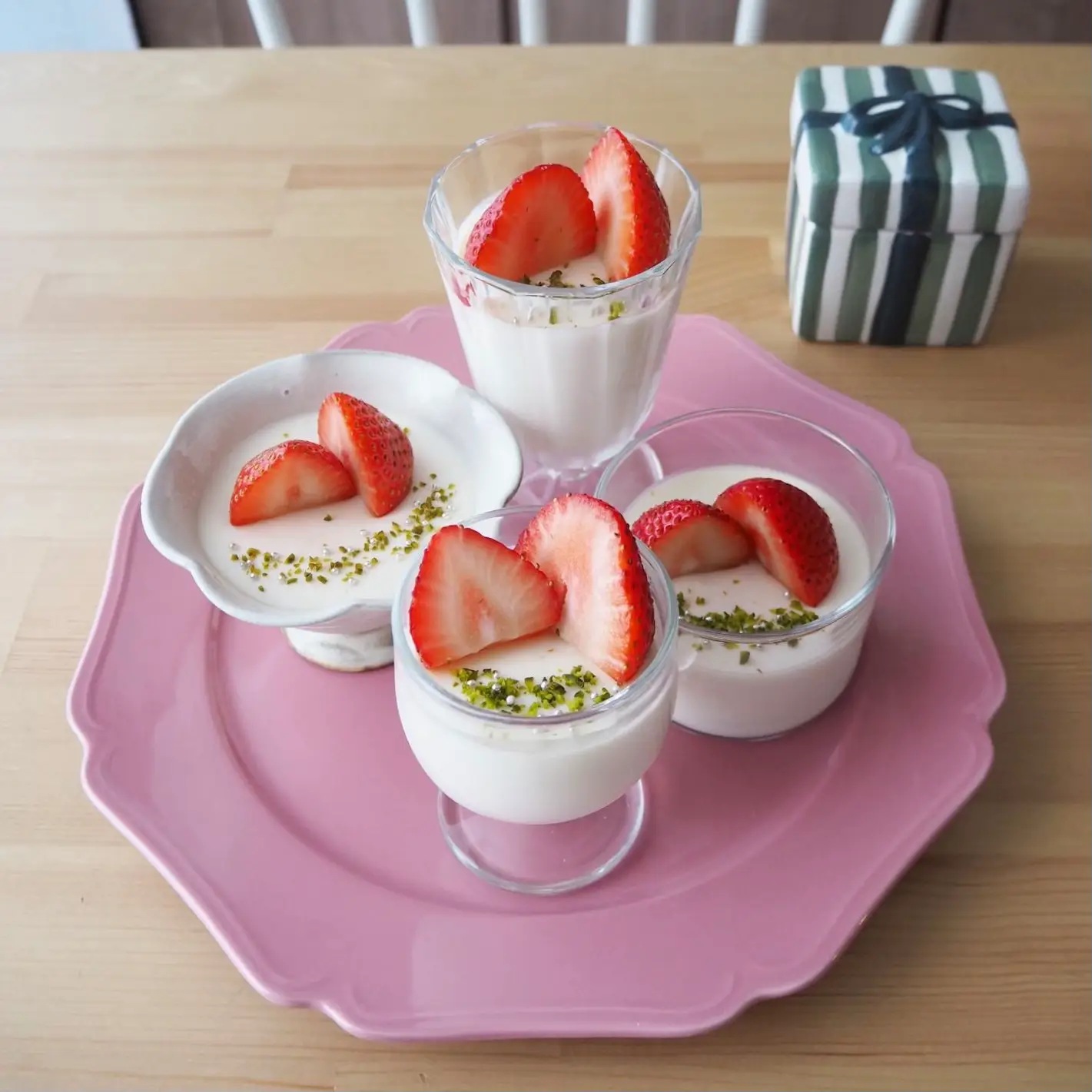 Easy & Adult Cute! Christmas Dessert Recipe Smooth Annin Tofu with