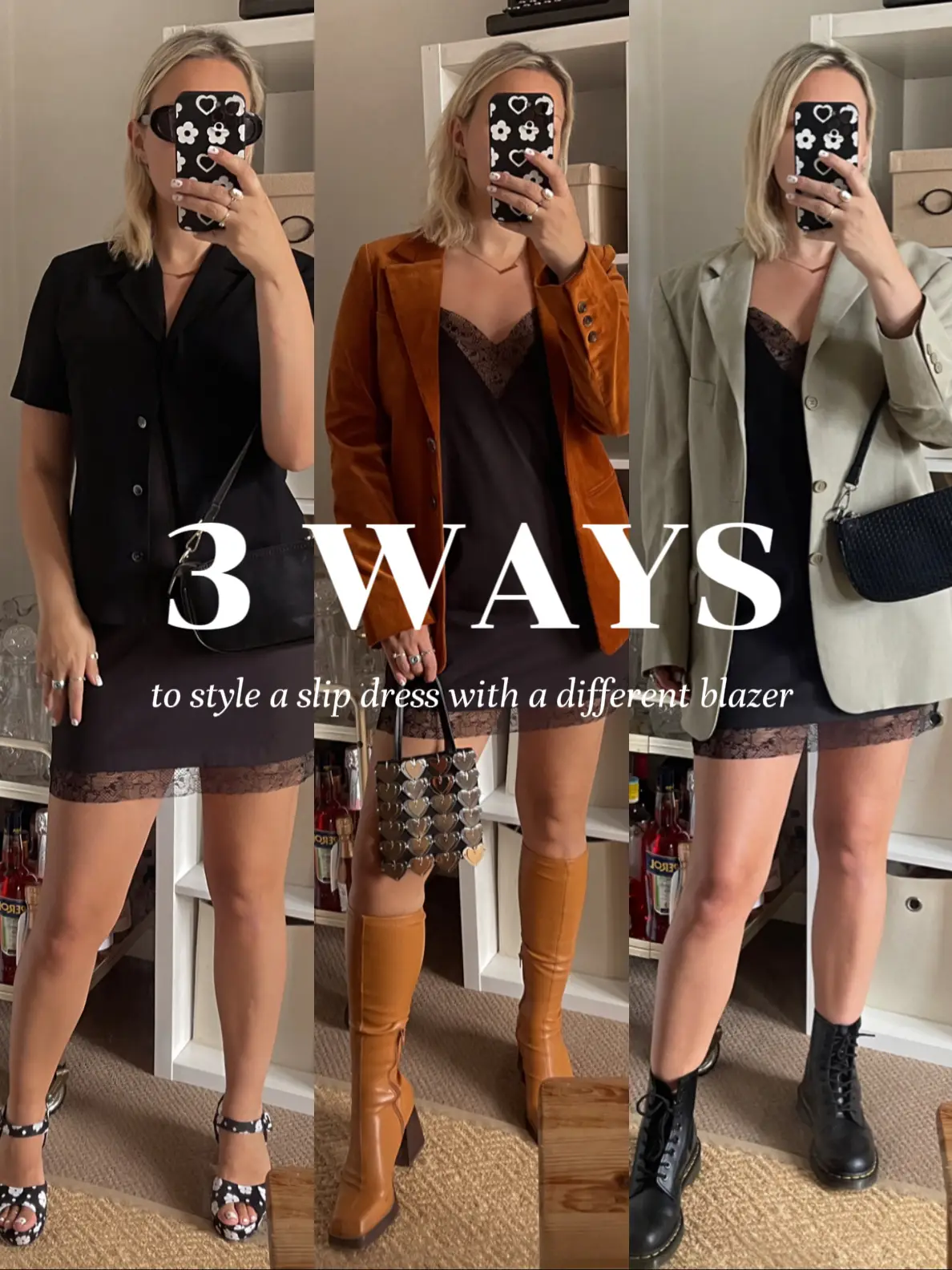 3 WAYS TO STYLE A SLIP DRESS AND BLAZER, Gallery posted by Lauren Nicole
