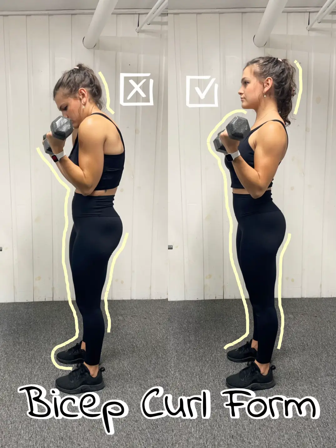 Bicep Curl Form | Gallery posted by Ashley Victoria | Lemon8