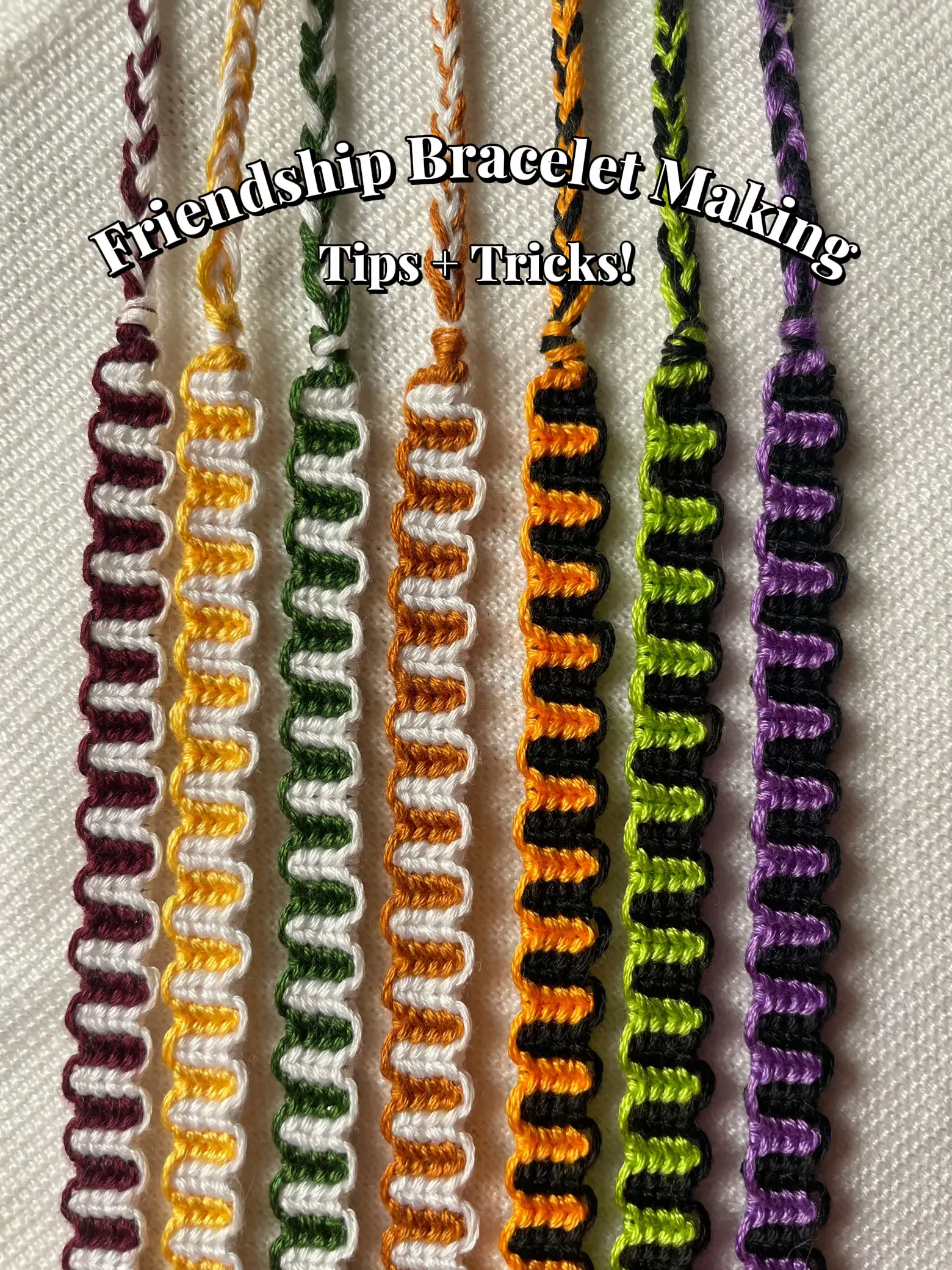 Woven Friendship Bracelet Making Kit: Pastel – Lazy May Sewing Club