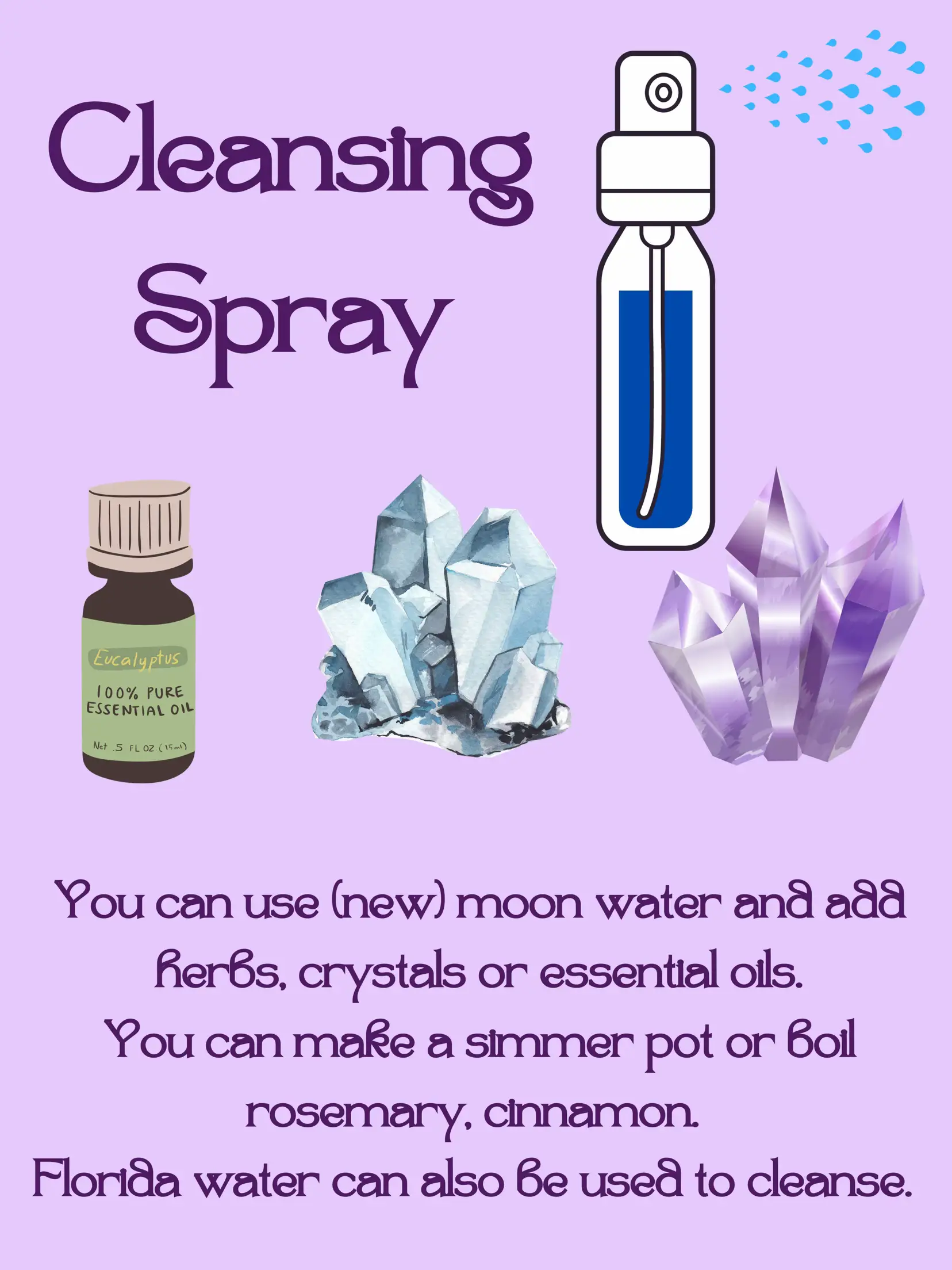 Florida Water Uses  Did you know cleansing with Florida Water is a form of  smudging? It can be used to purify an item or your space to bring in  positive energy.