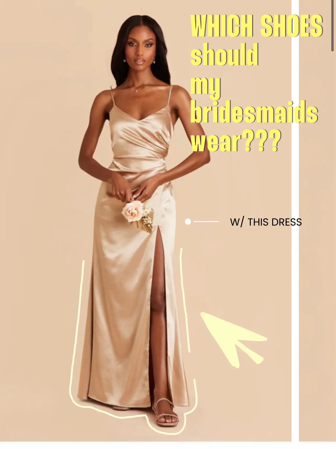 Best shoes for long bridesmaid outlet dresses