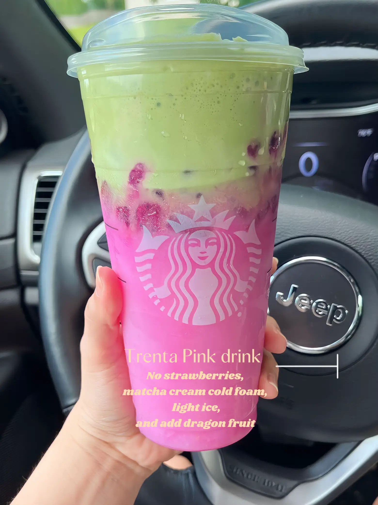 starbucks trenta pink drink price