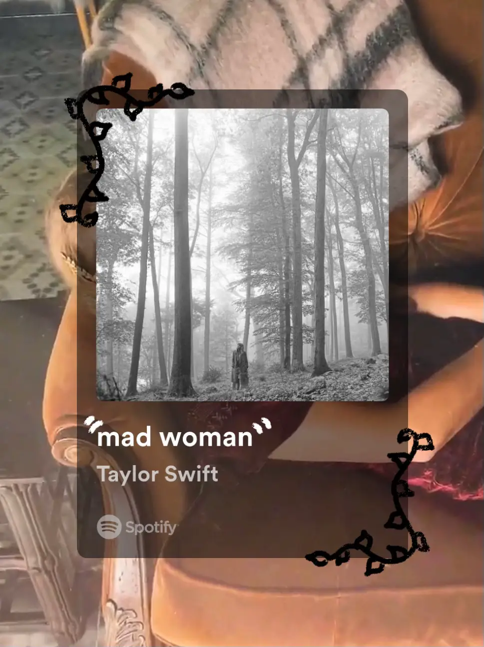  A Spotify ad for Taylor Swift's song "Mad woman".