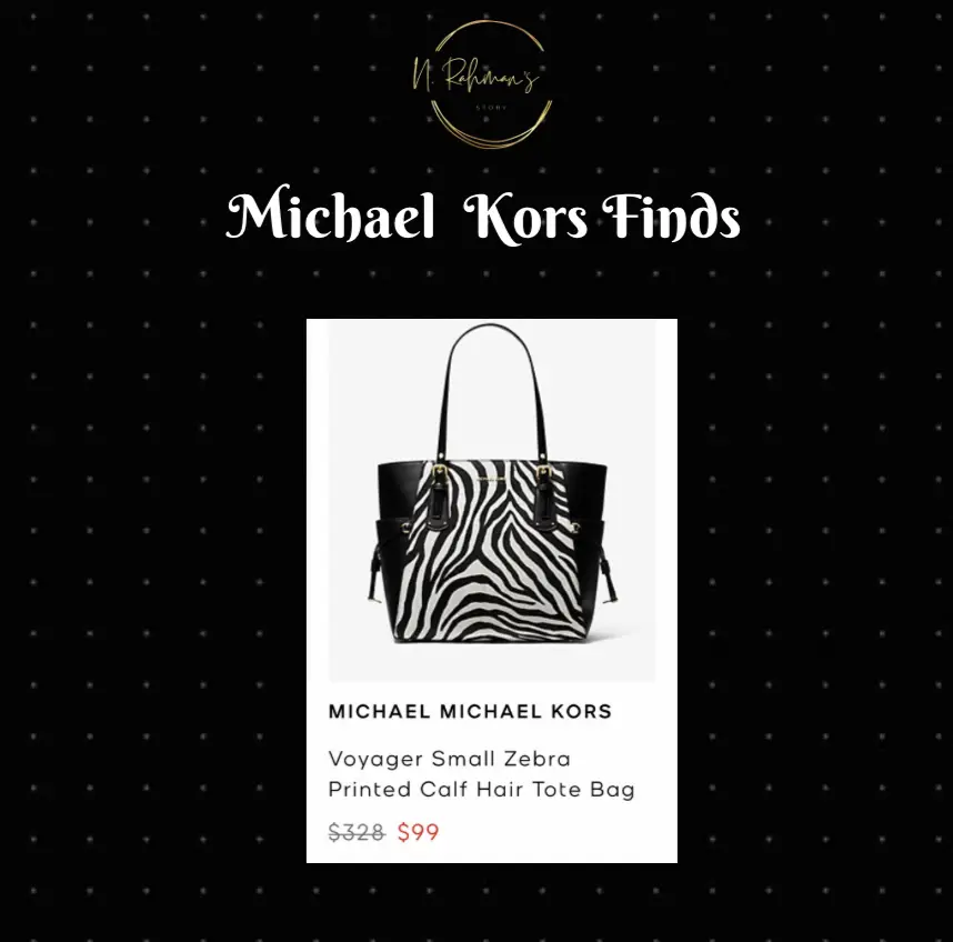 Michael Kors Voyager Small Zebra Printed Calf Hair Tote Bag (Zebra Calf  Hair) : Clothing, Shoes & Jewelry 